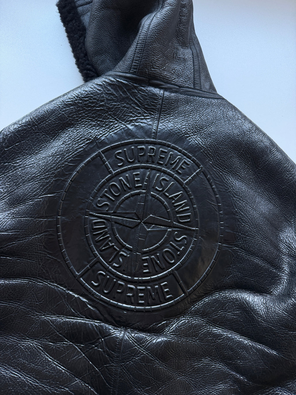 Stone Island X Supreme Handpainted Sheepskin Jacket