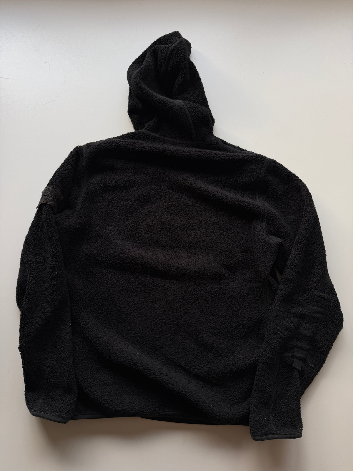 Stone Island Shadow Project  Asymmetrical Teddy Fleece Jacket