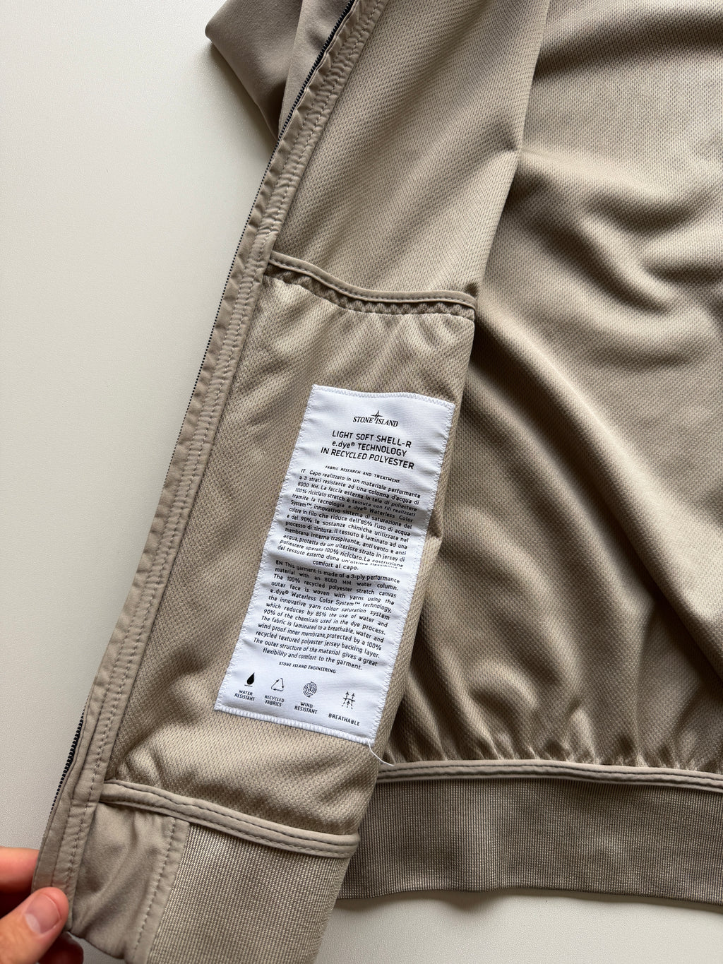 Stone Island Soft Shell Jacket Beige
