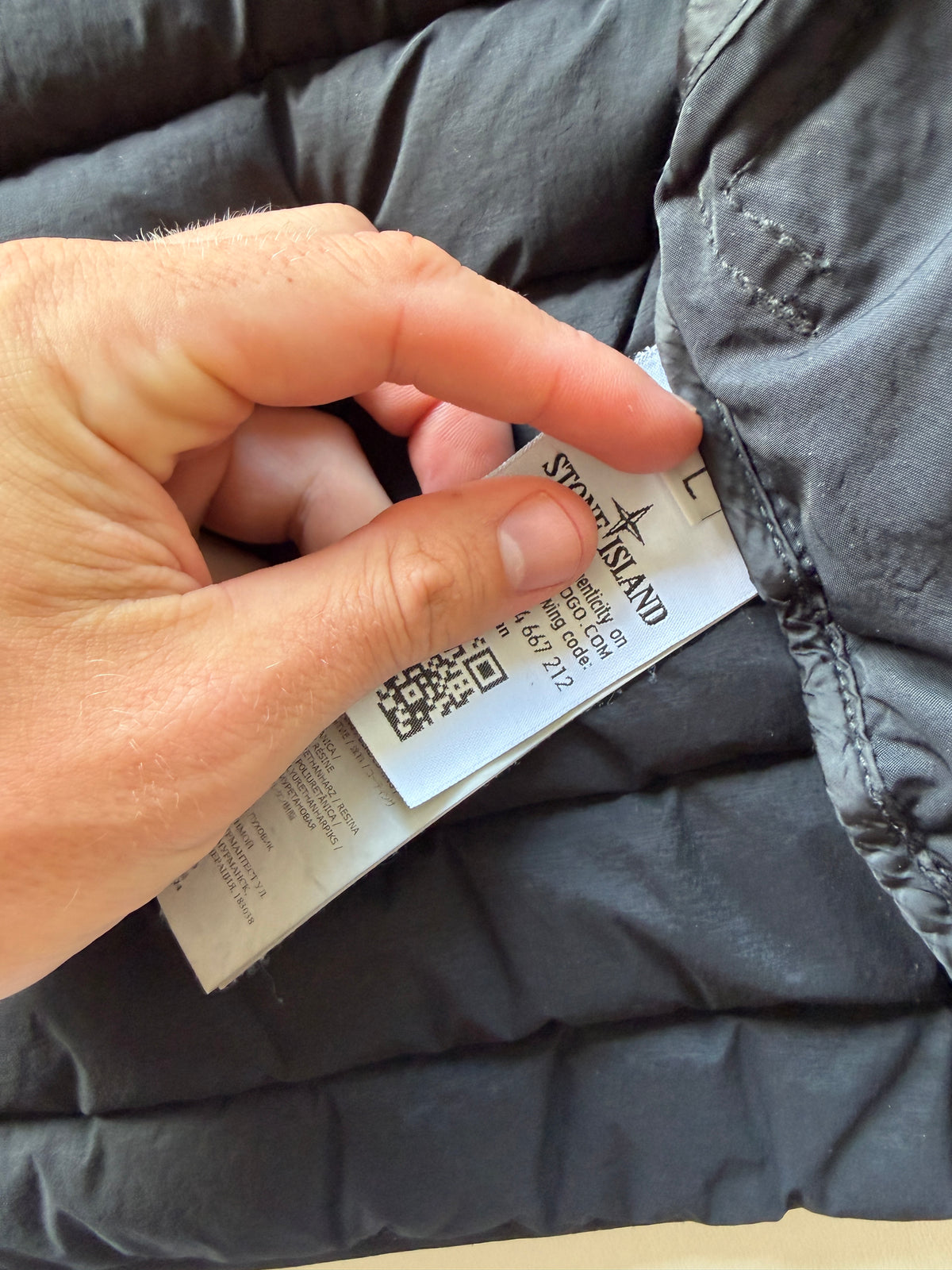 Stone Island Loom Woven Nylon Down Jacket