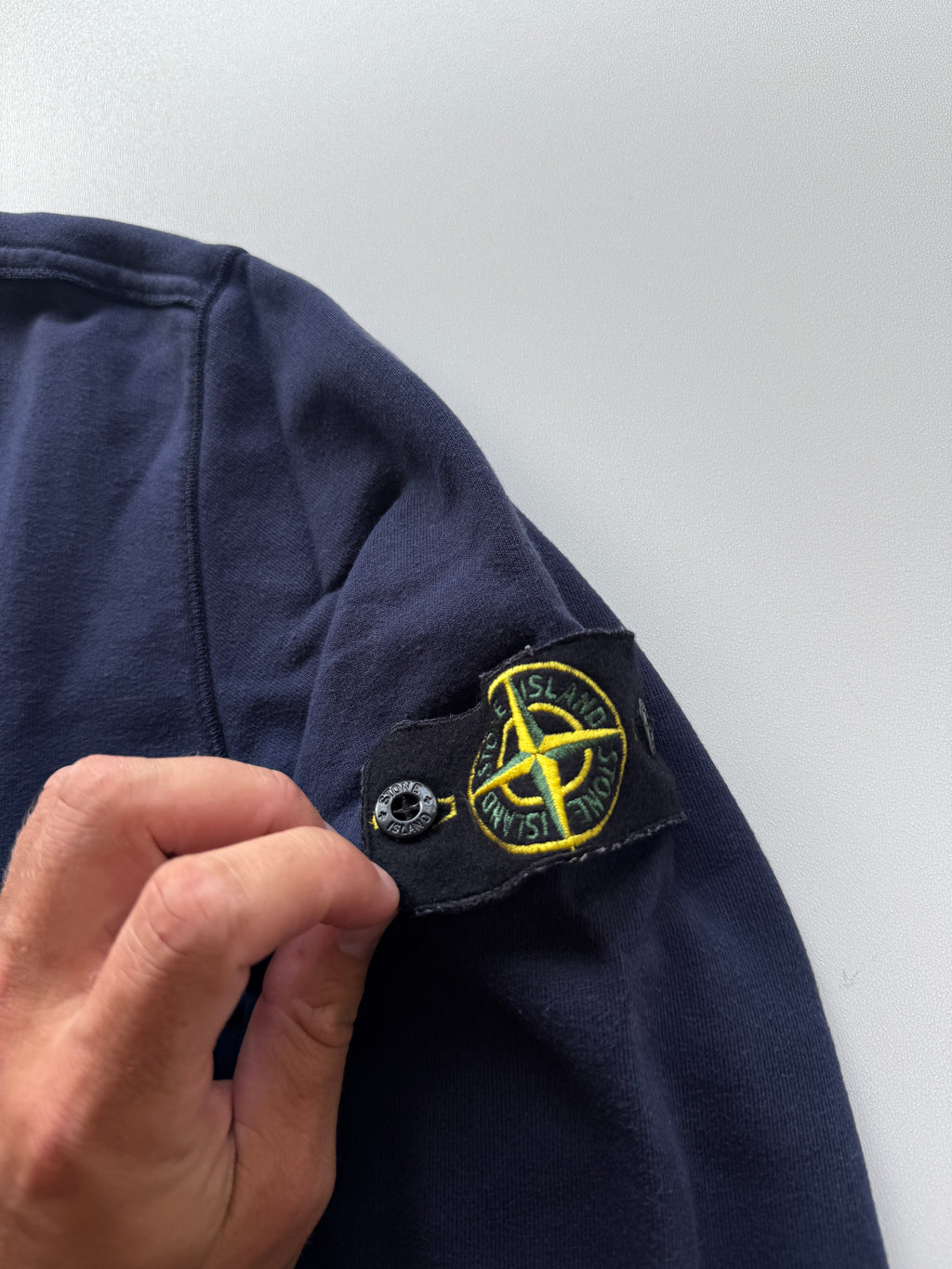Stone Island Navy Crewneck Sweater
