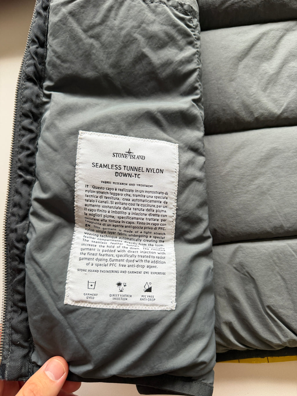 Stone Island Seamless Tunnel Nylon Down Jacket