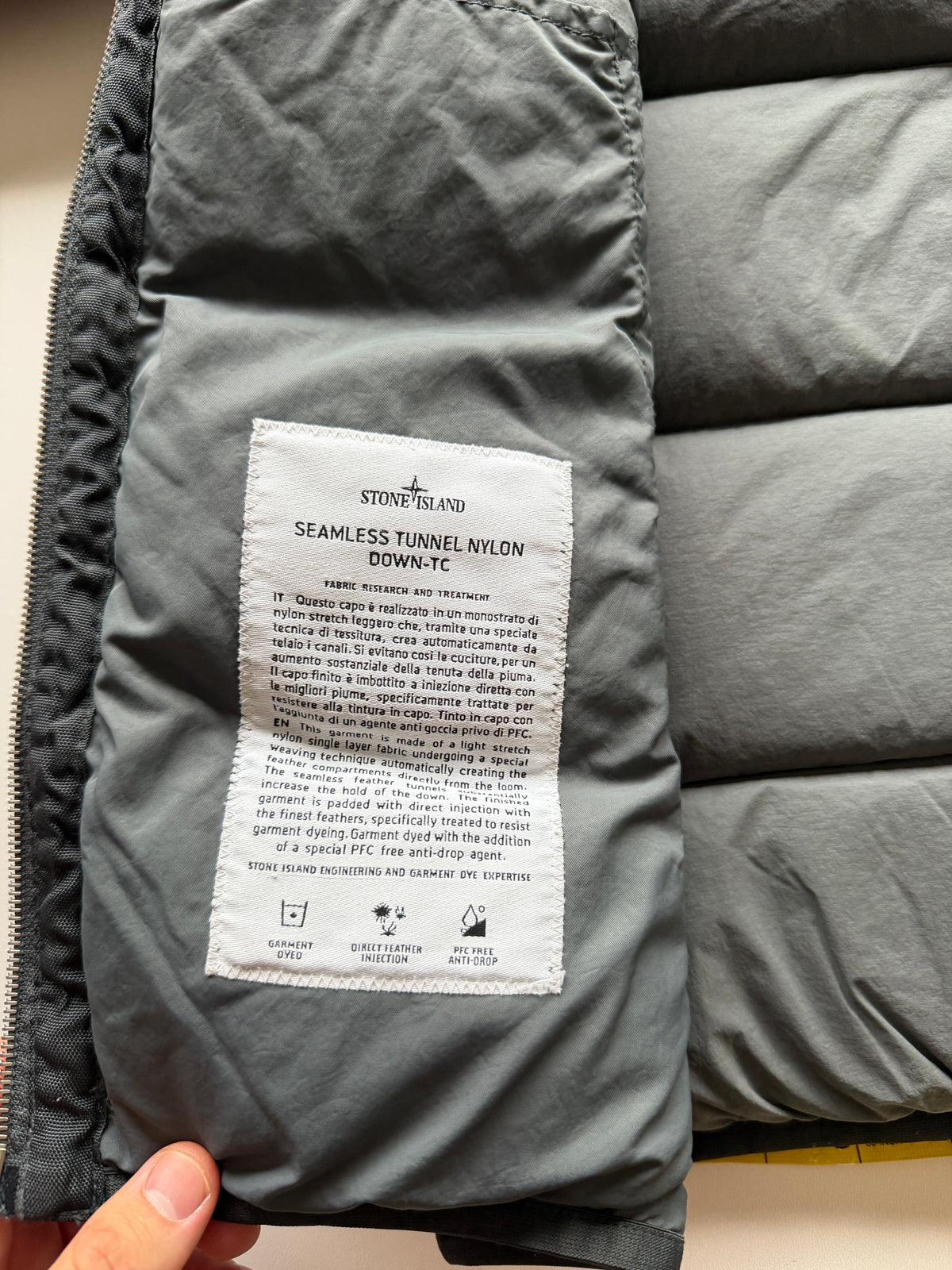 Stone Island Seamless Tunnel Nylon Down Jacket