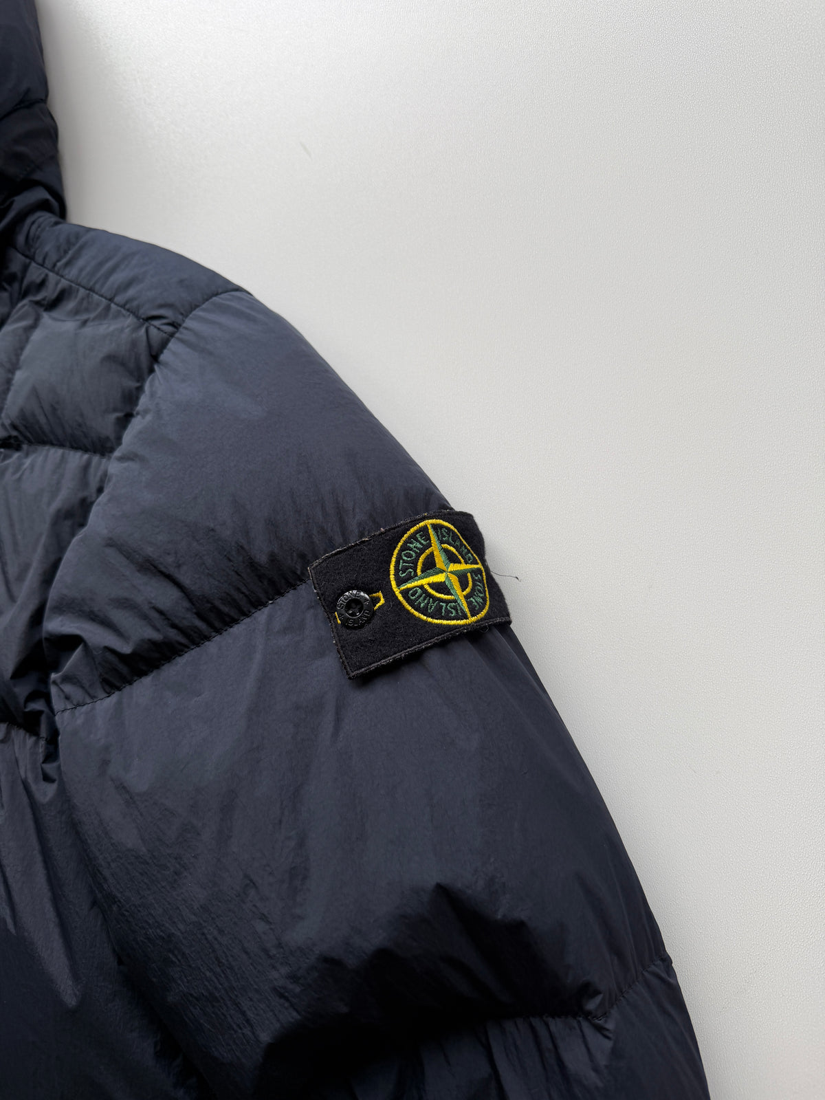 Stone Island Garment Dyed Down Jacket Navy