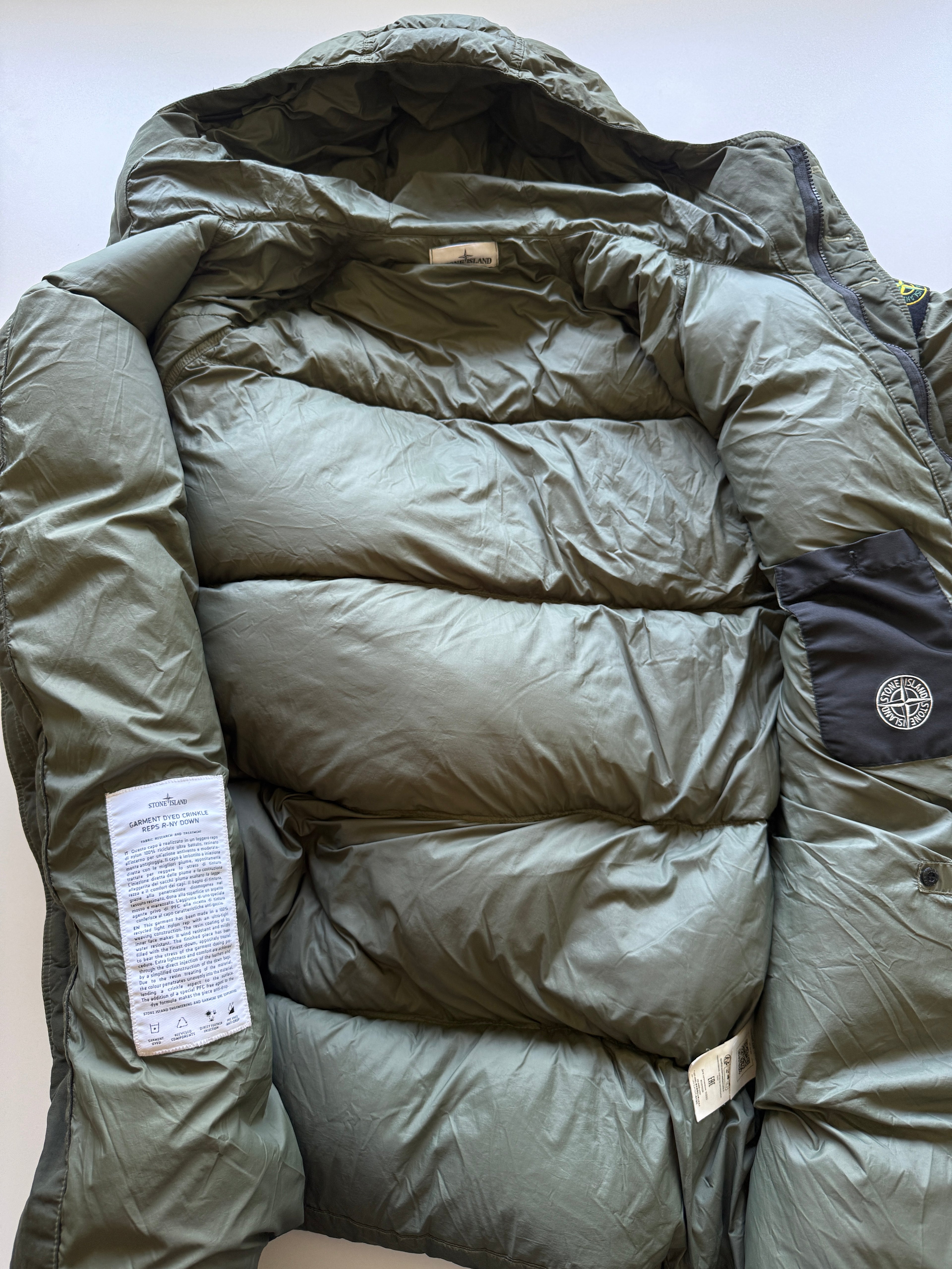 Stone Island Garment Dyed Jacket Green