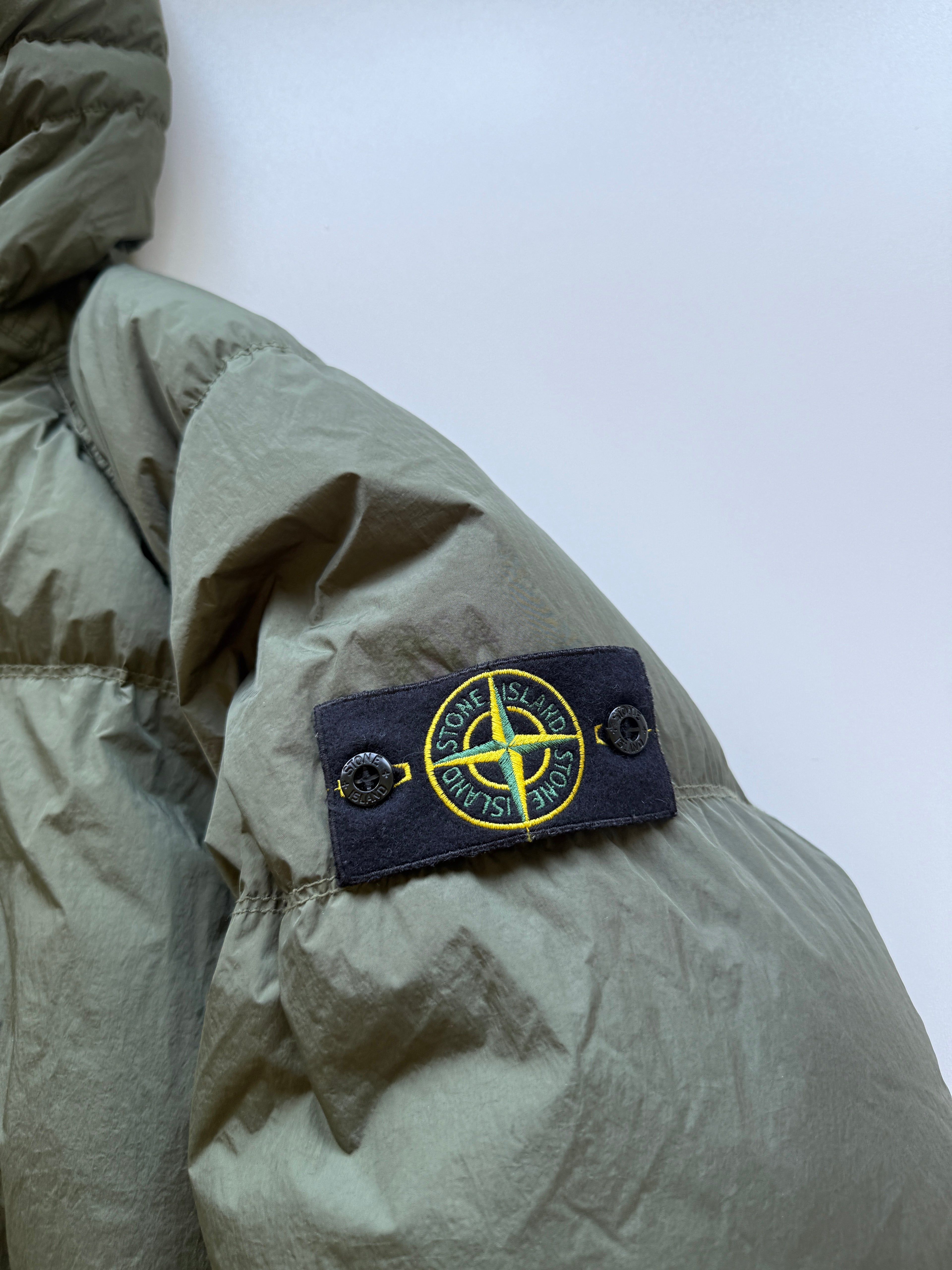 Stone Island Garment Dyed Jacket Green