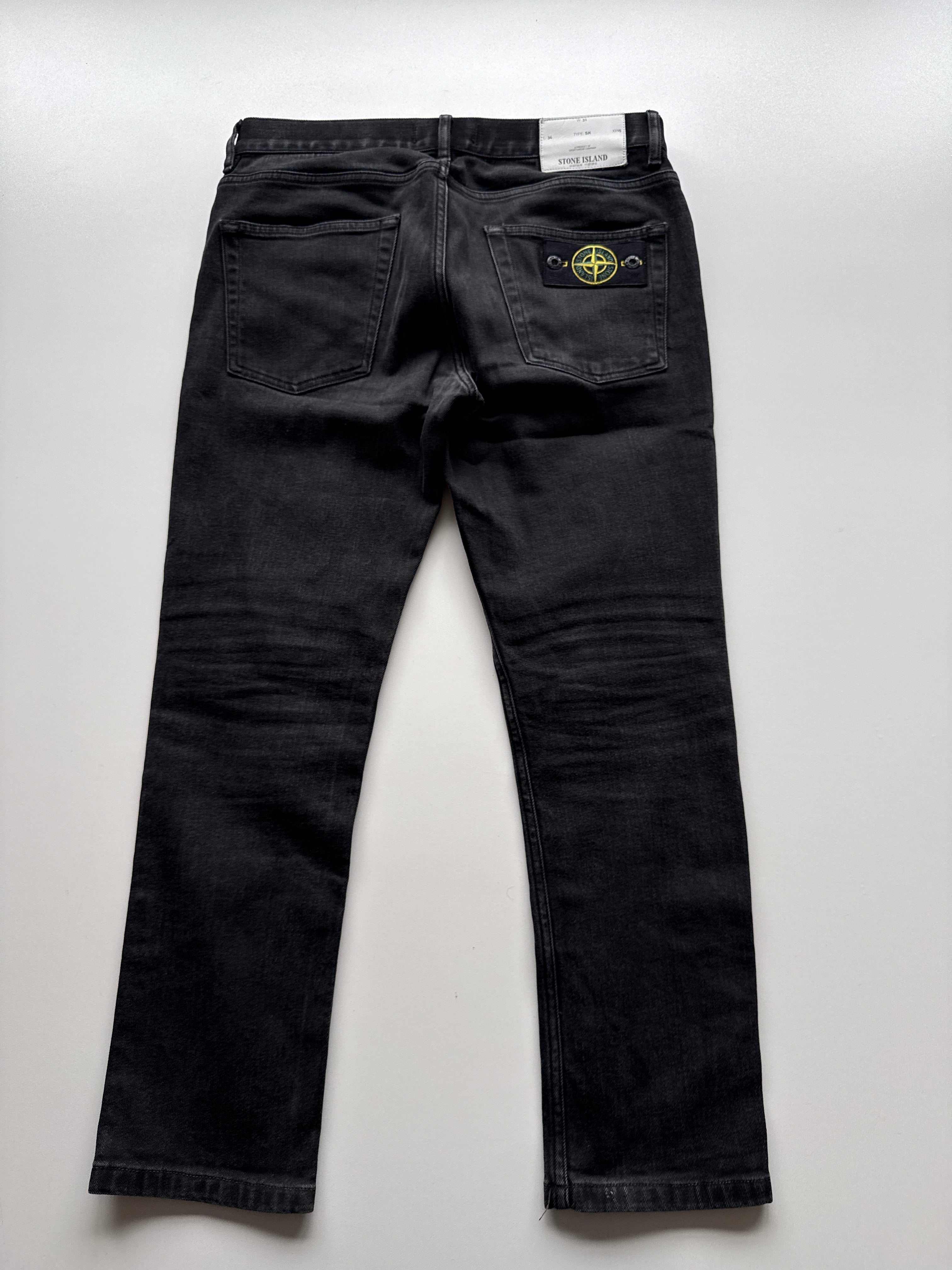 Stone Island Denim Pants Black