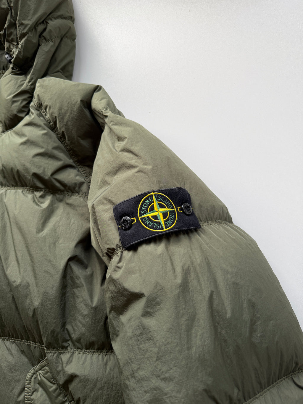 Stone Island Garment Dyed Jacket Green