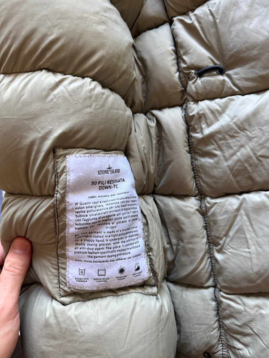Stone Island Resinata Down Jacket