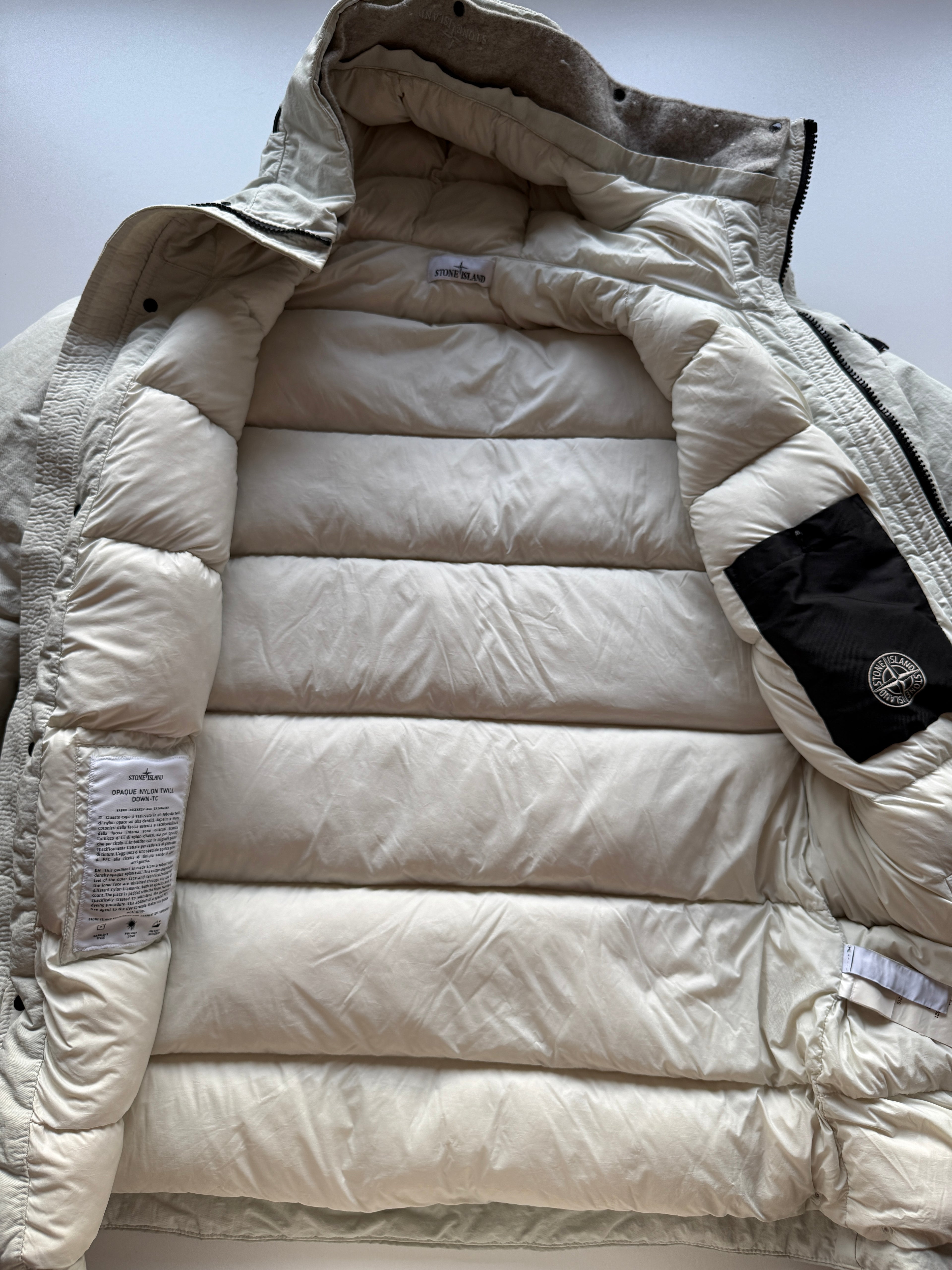 Stone Island Nylon Twill Down Parka Jacket
