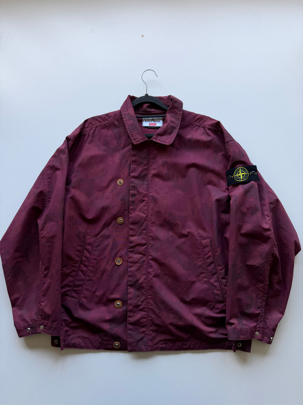 Stone Island X Supreme Ripstop Ice Camo Jacket