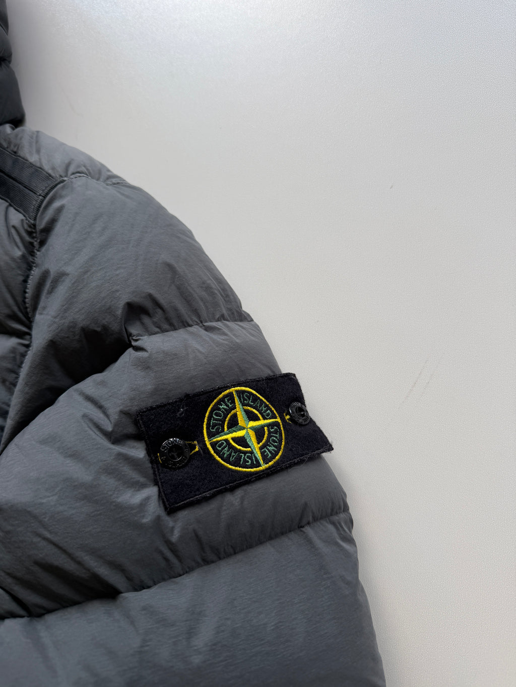 Stone Island Seamless Nylon Down Jacket Grey