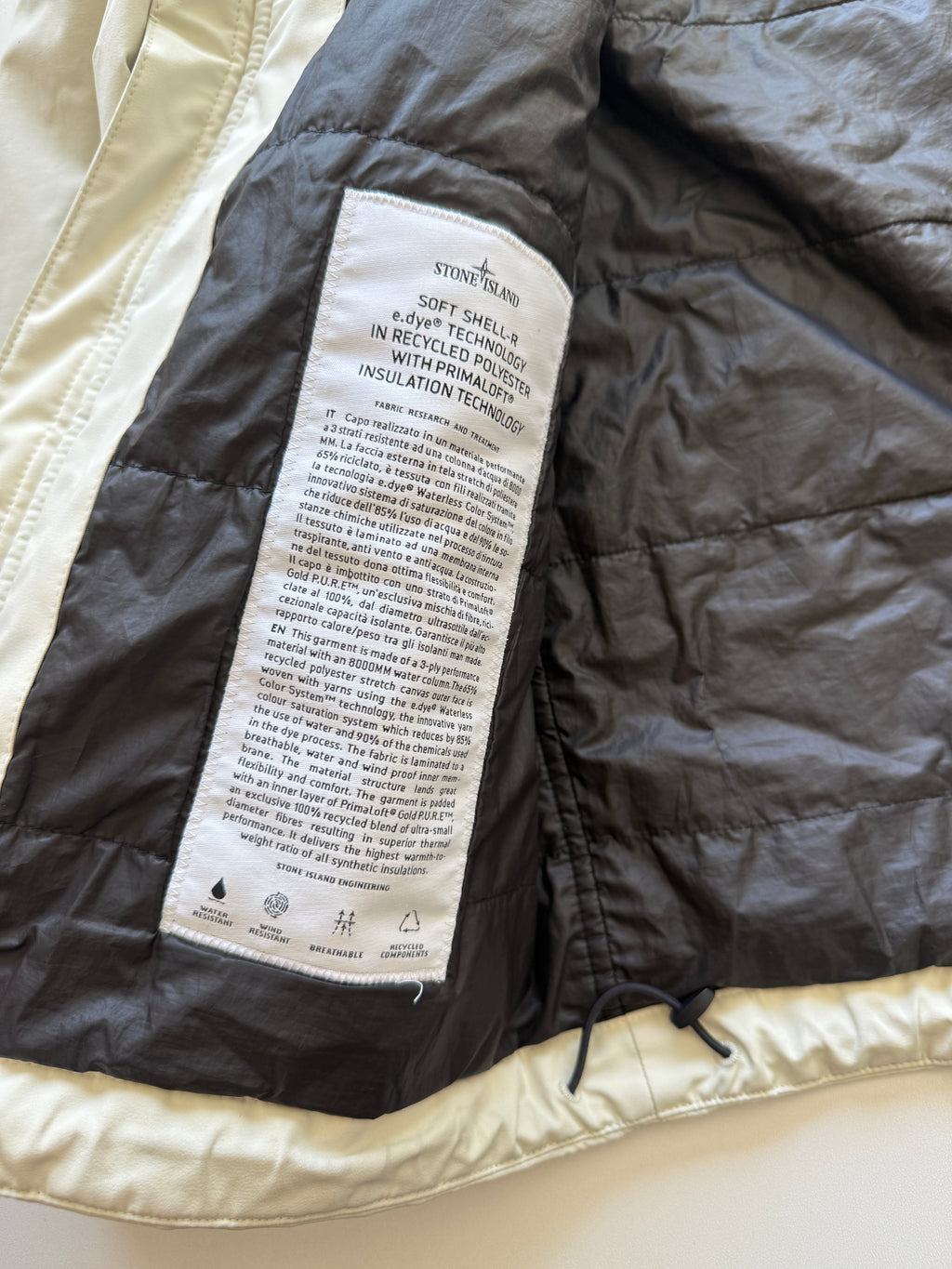 Stone Island Soft shell Primaloft Jacket