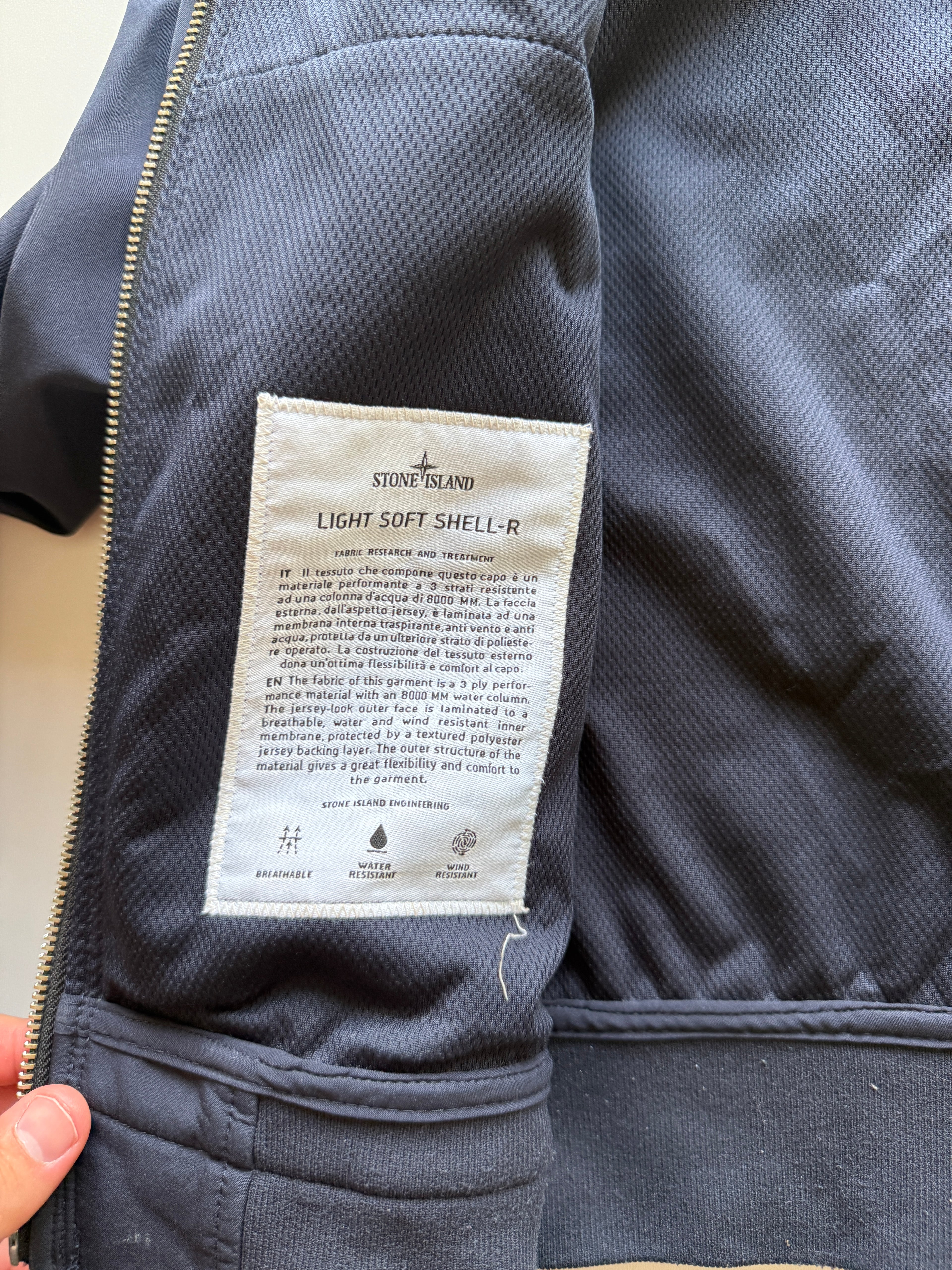 Stone Island Navy Soft Shell Jacket