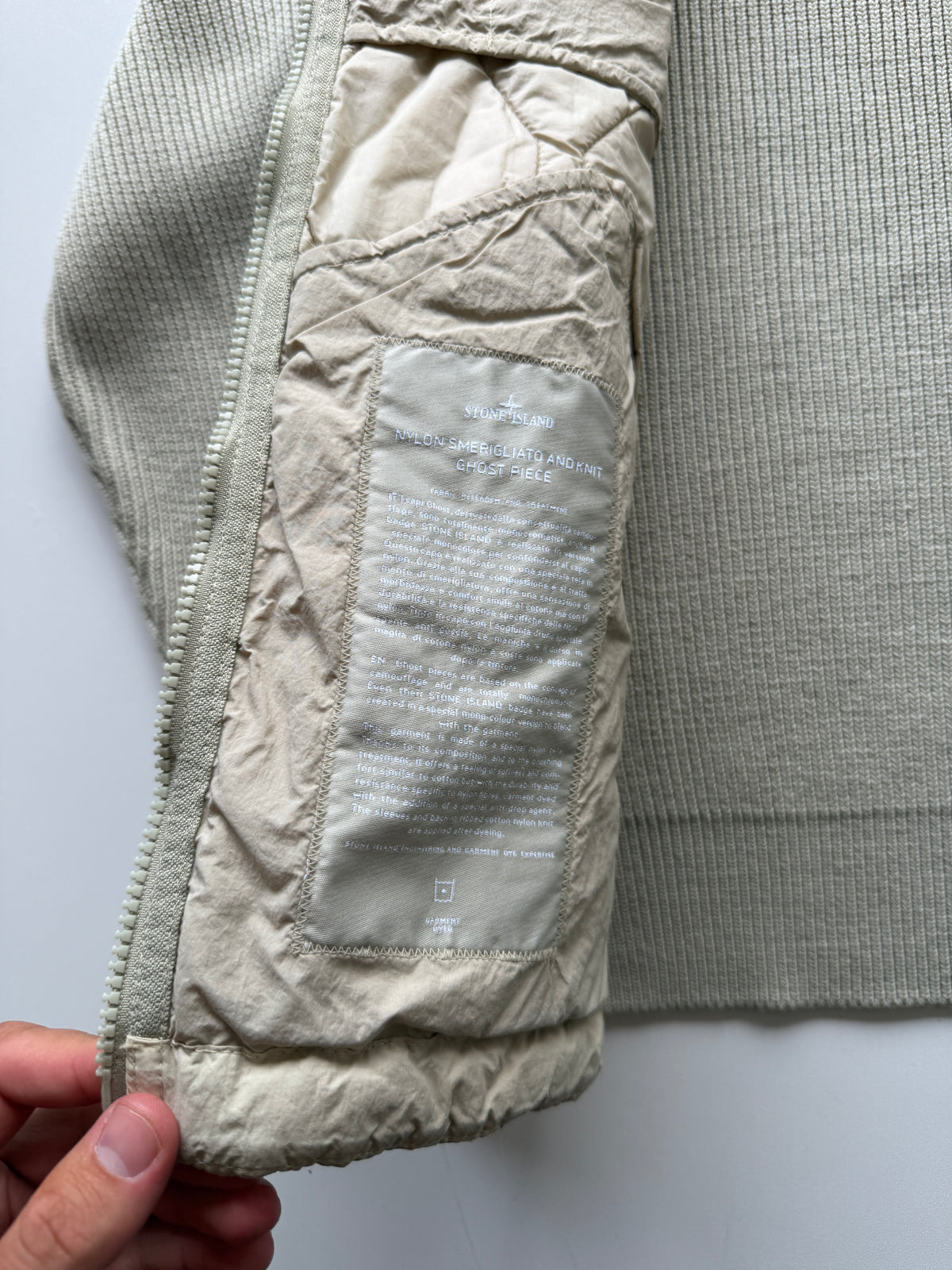 Stone Island Nylon Ghost Knit Jacket