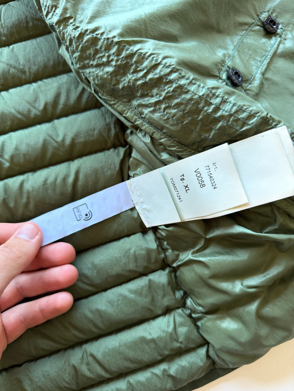 Stone Island Loom Woven Nylon Down Jacket