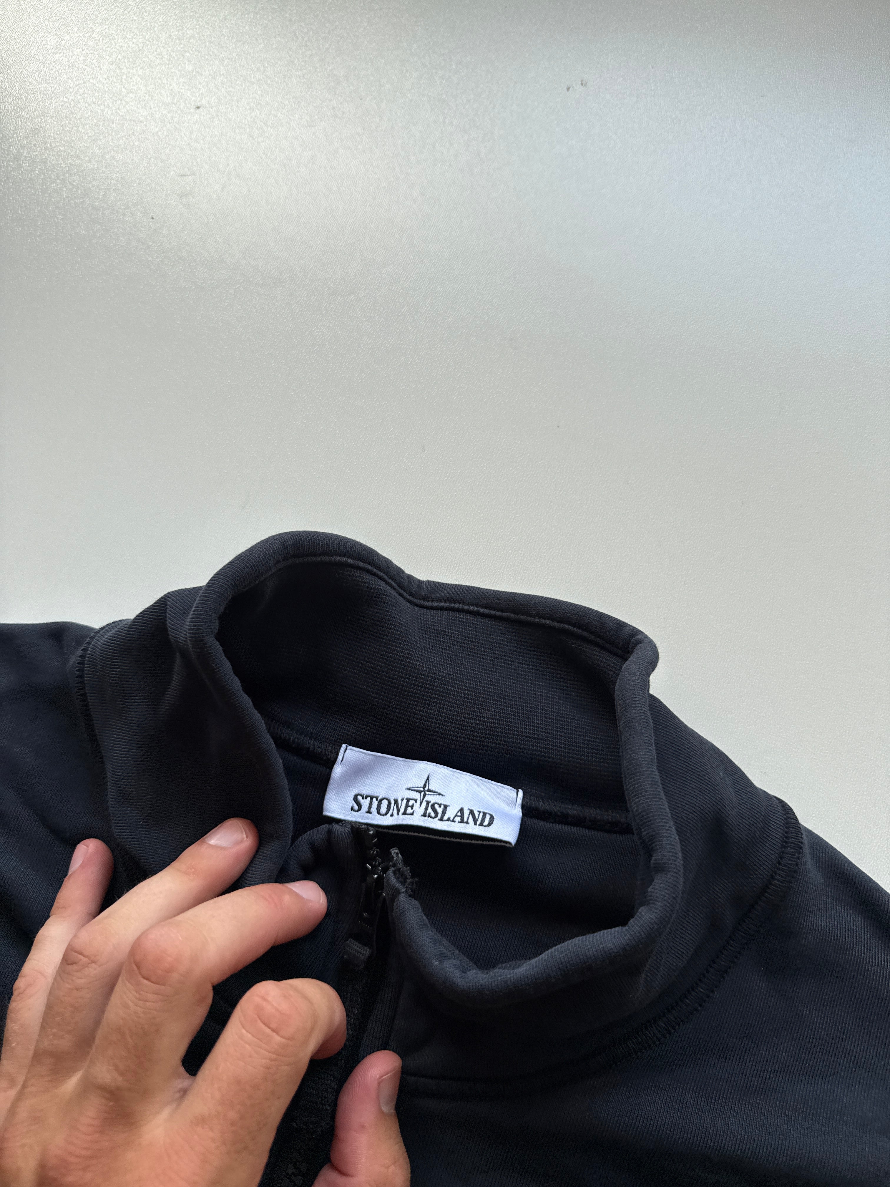 Stone Island 3/4 Zip Sweater Navy