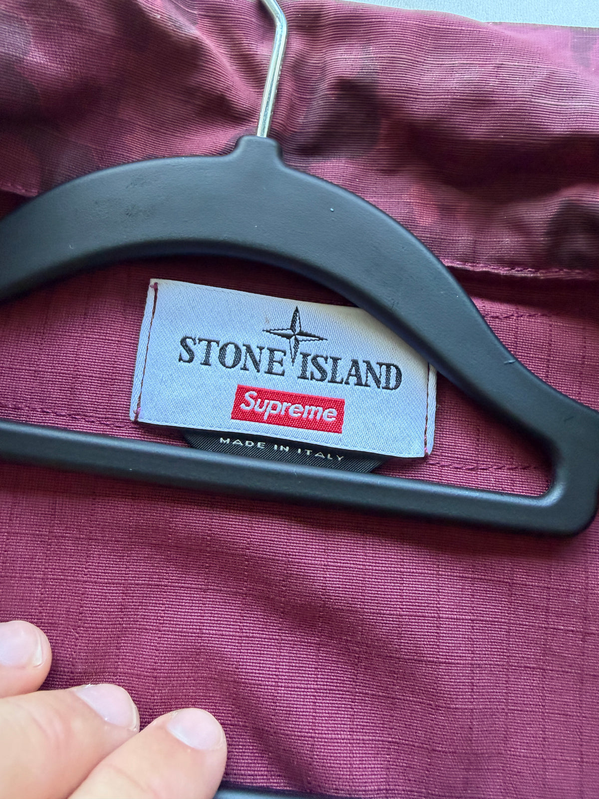 Stone Island X Supreme Ripstop Ice Camo Jacket
