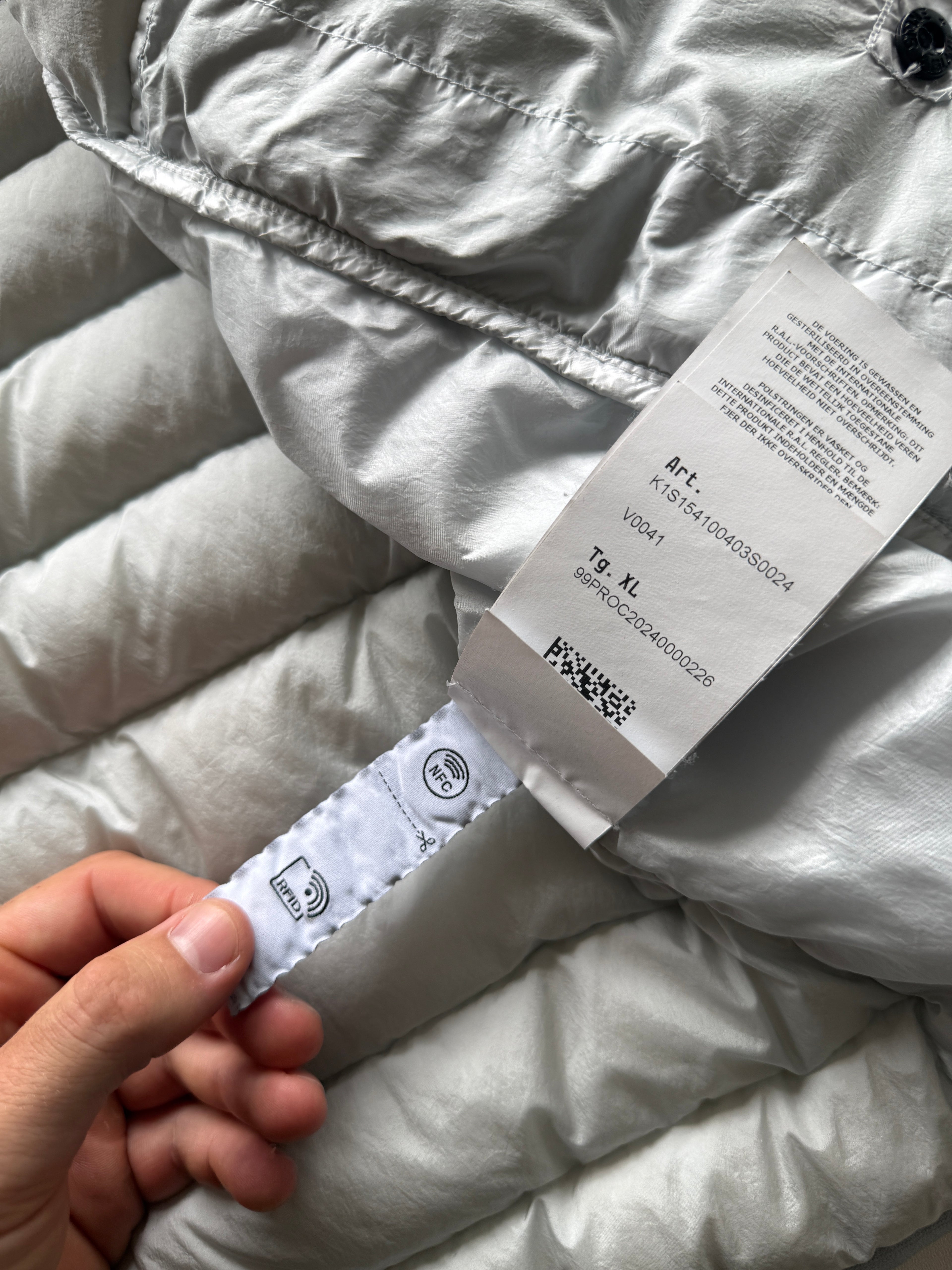 Stone Island Loom Woven Nylon Down Jacket