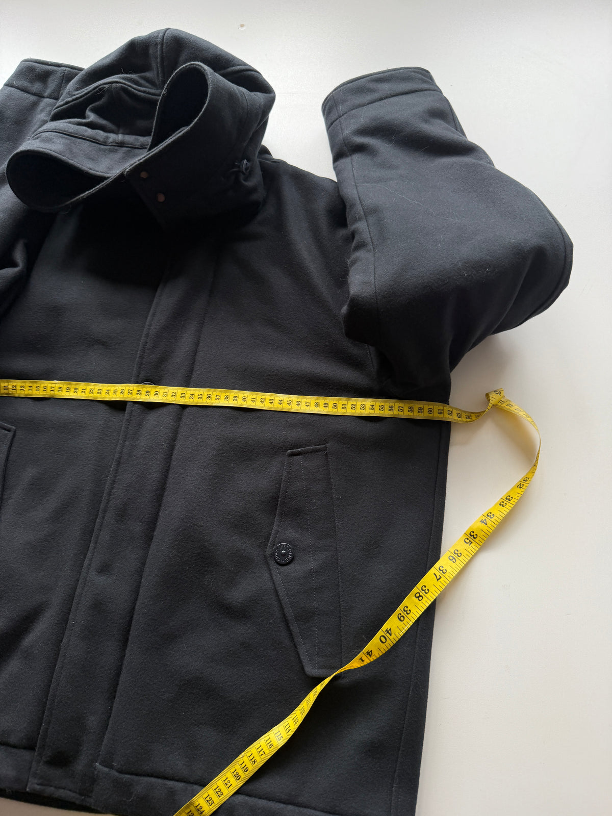 Stone Island Wool Nylon Flannel Ghost Piece Jacket