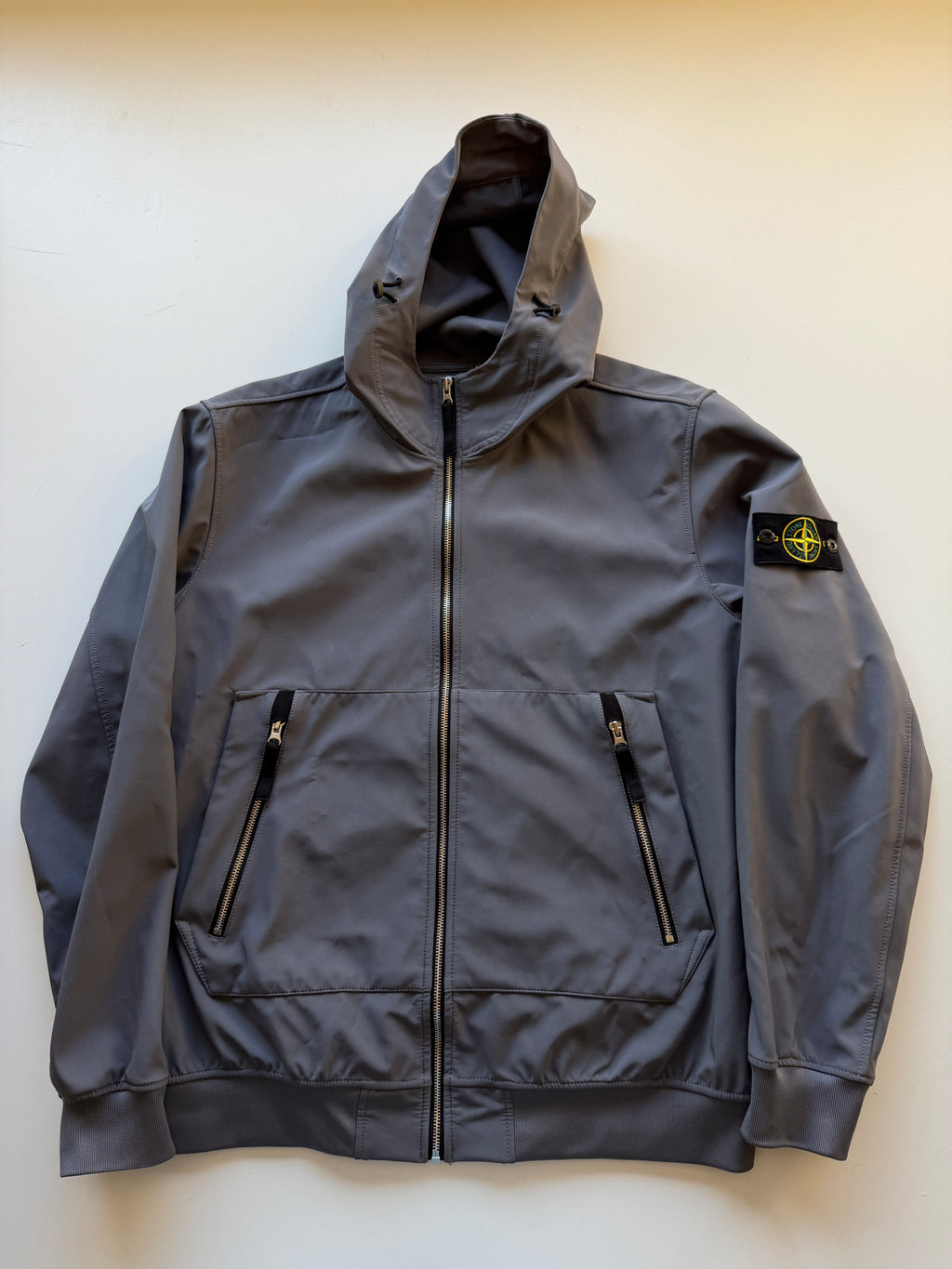 Stone Island Soft Shell Jacket Grey