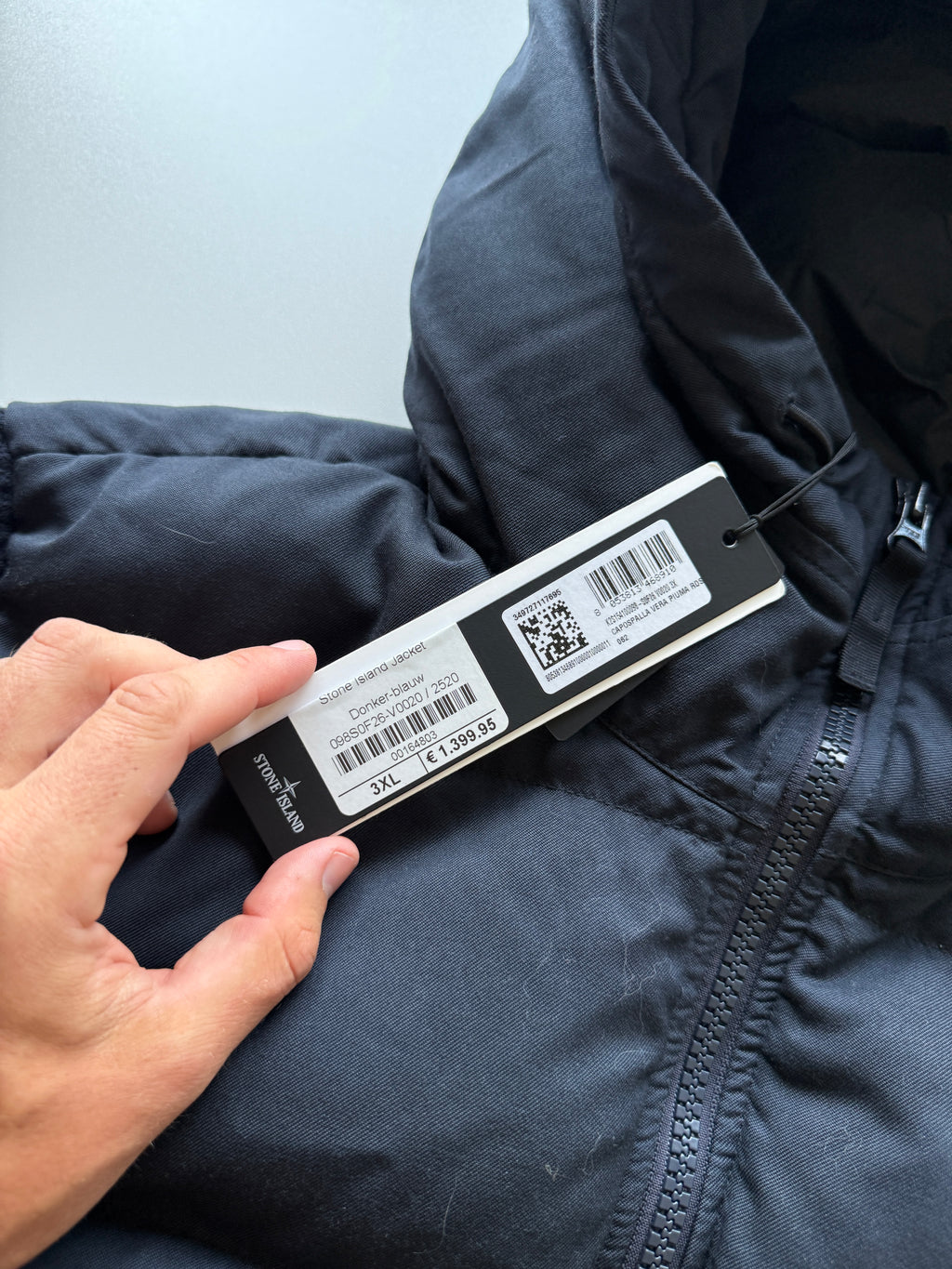 Stone Island Twill Wool Knit Ghost Piece Jacket