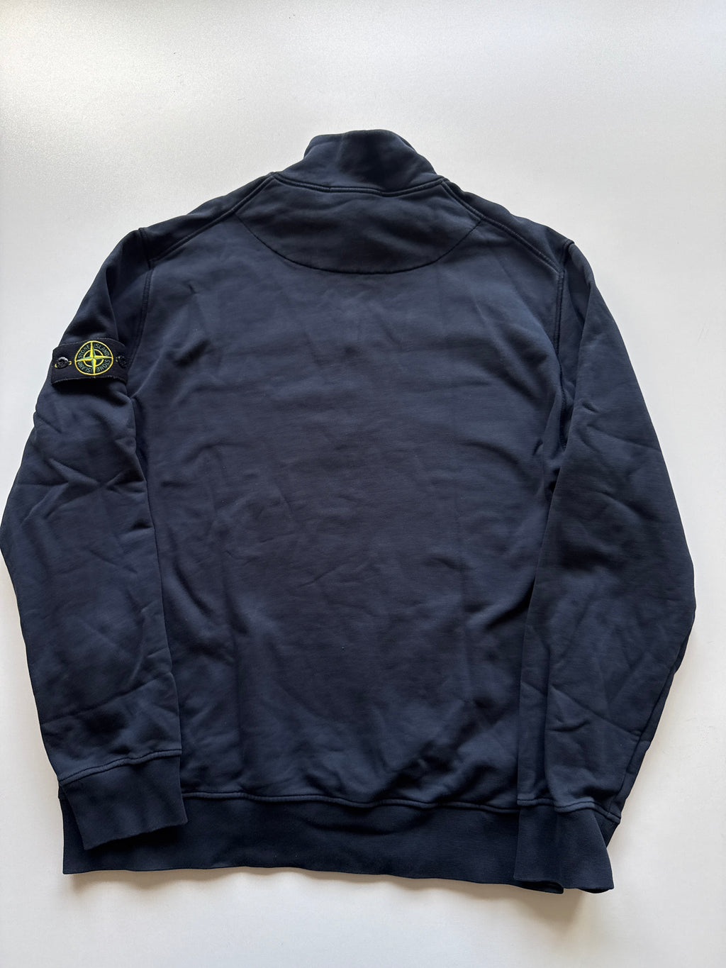 Stone Island 3/4 Zip Sweater Navy