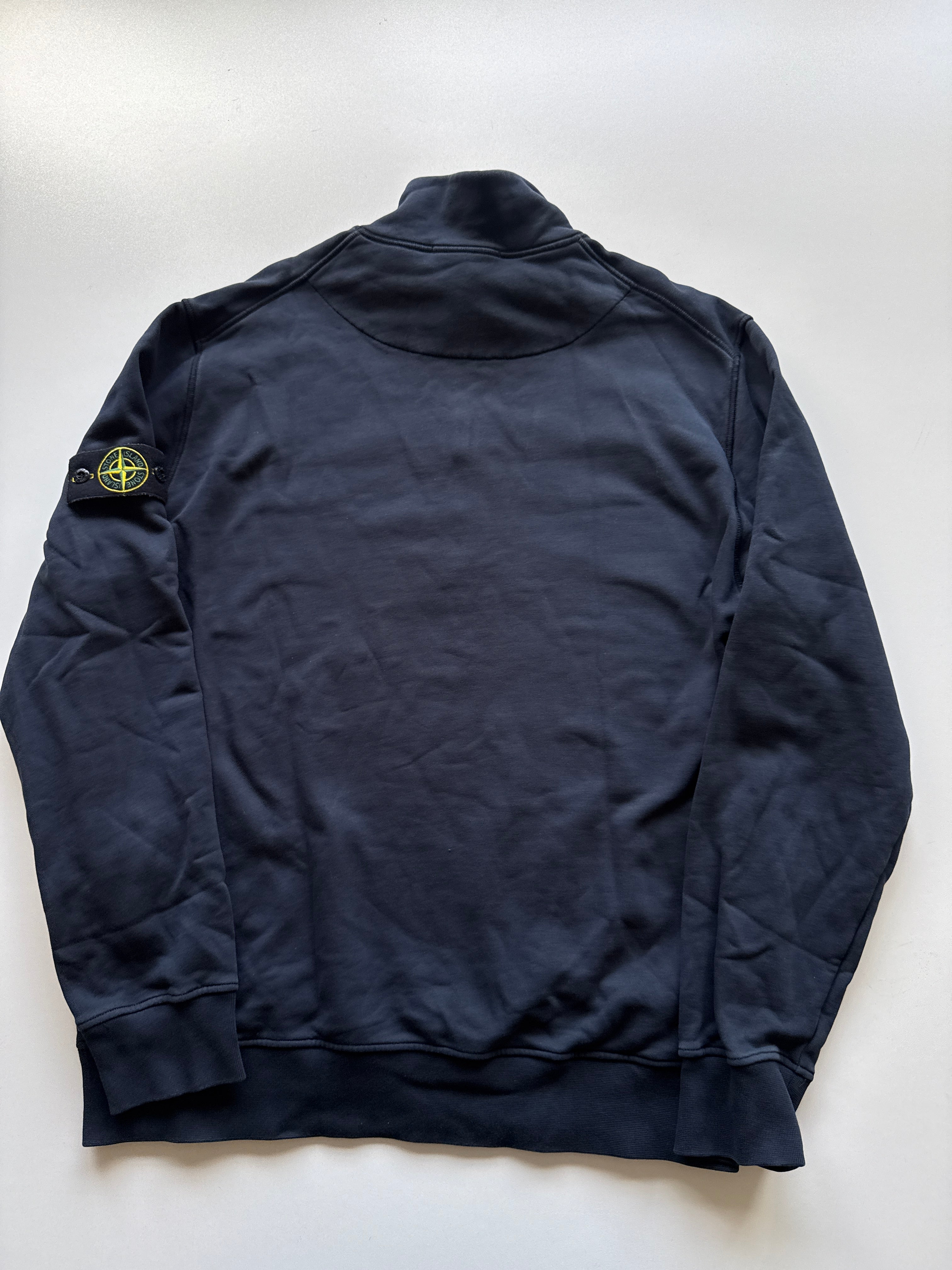 Stone Island 3/4 Zip Sweater Navy