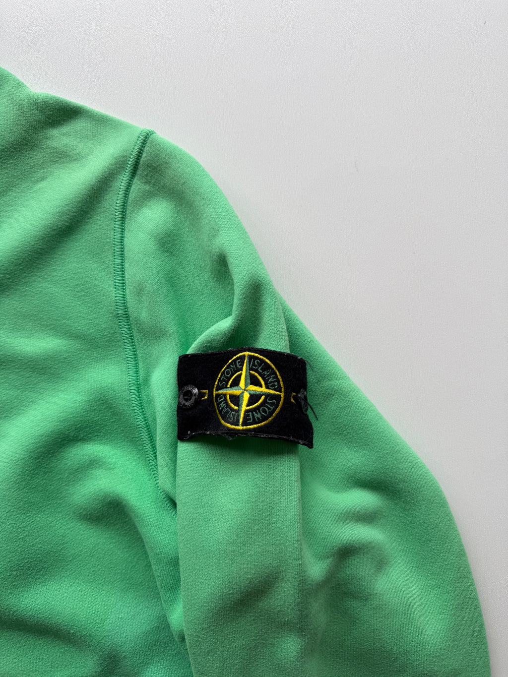 Stone Island Hoodie With Zip Green