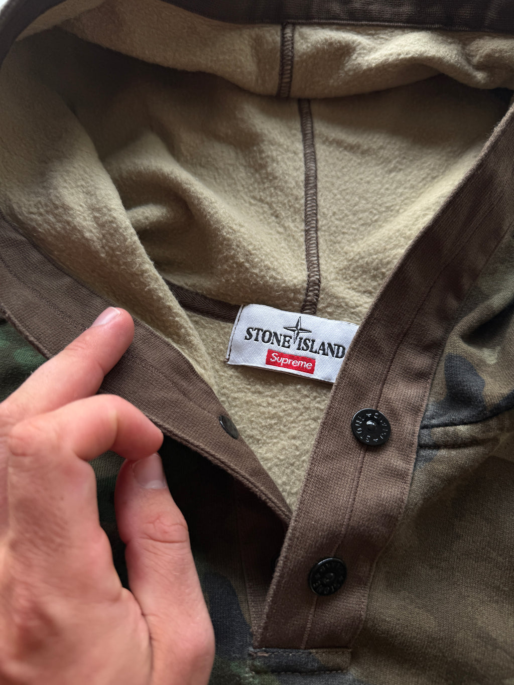 Stone Island X Supreme Hoodie