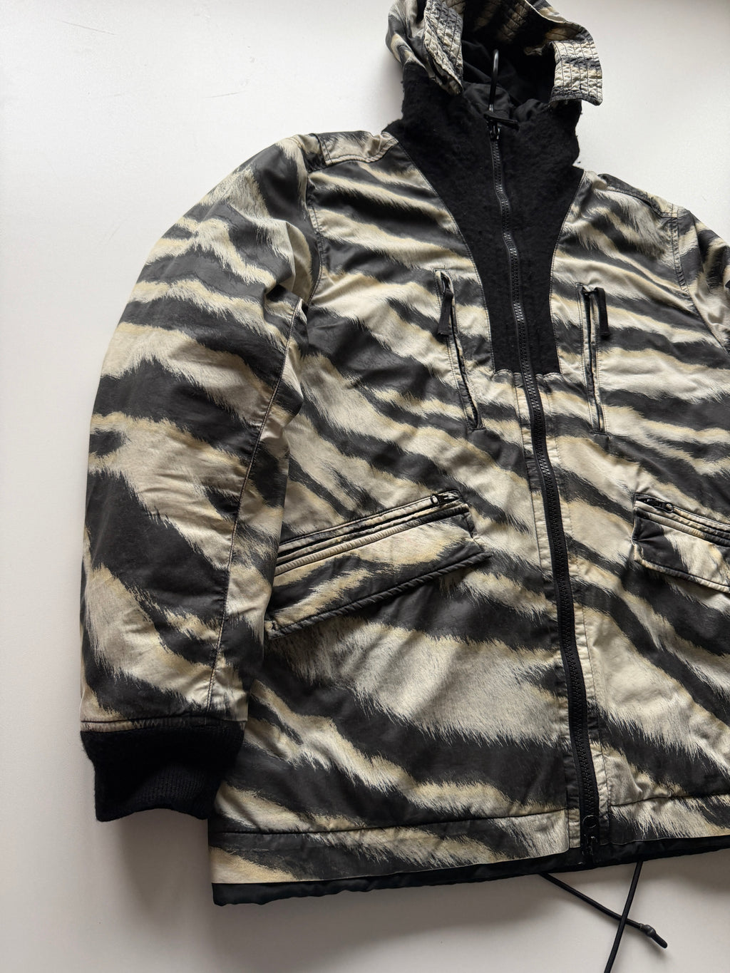 Stone Island White Tiger Camouflage Primaloft Jacket