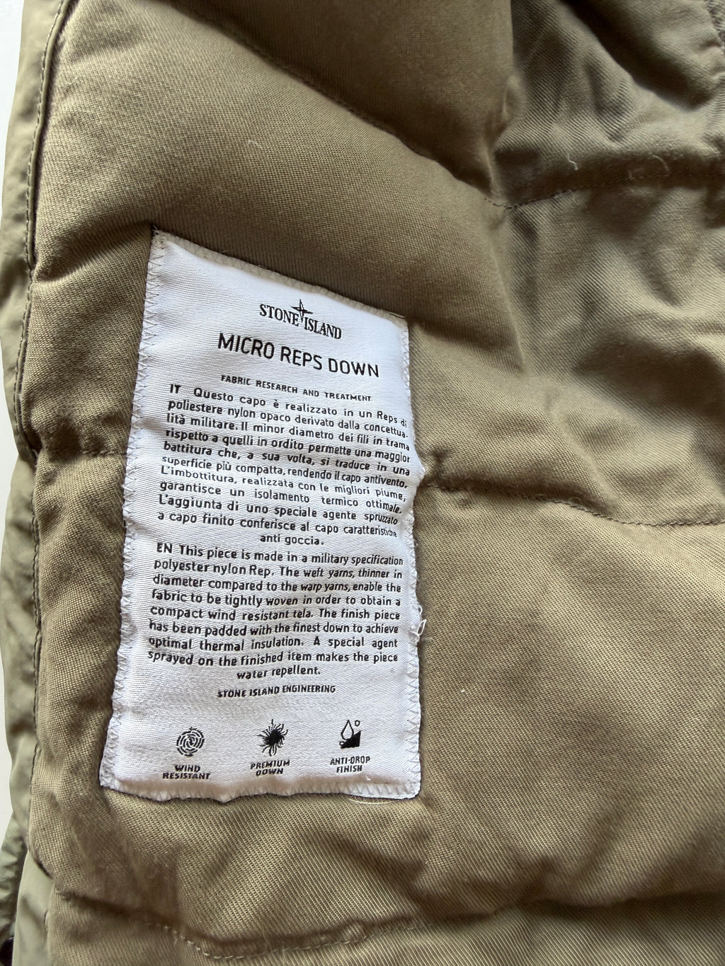 Stone Island Micro Reps Down Jacket
