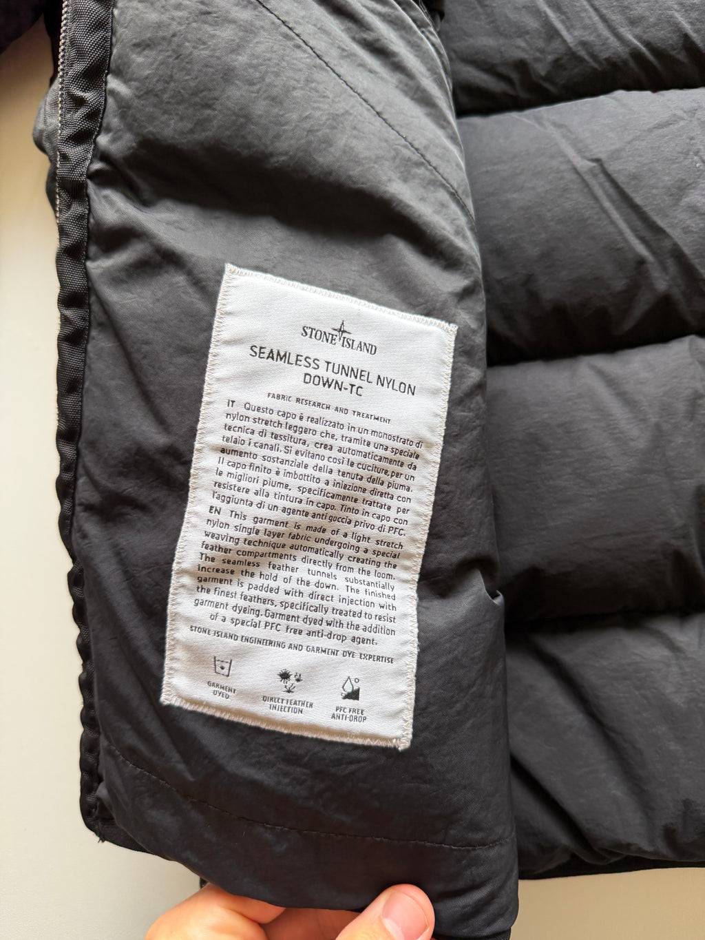 Stone Island Seamless Tunnel Nylon Down Jacket