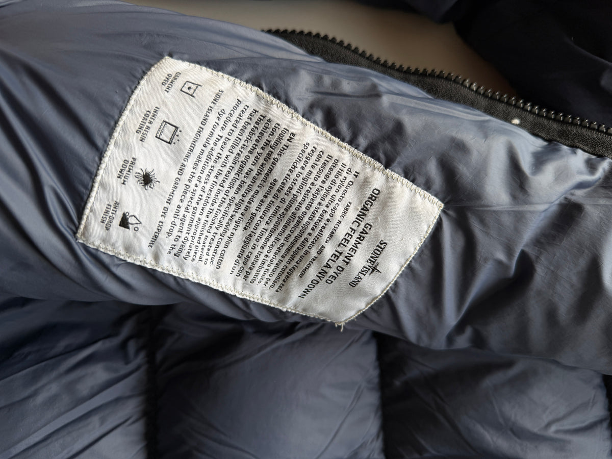 Stone Island Garment Dyed Tela Down Jacket