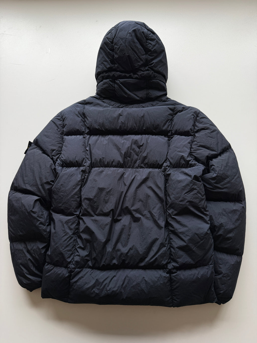 Stone Island Garment Dyed Down Jacket Navy