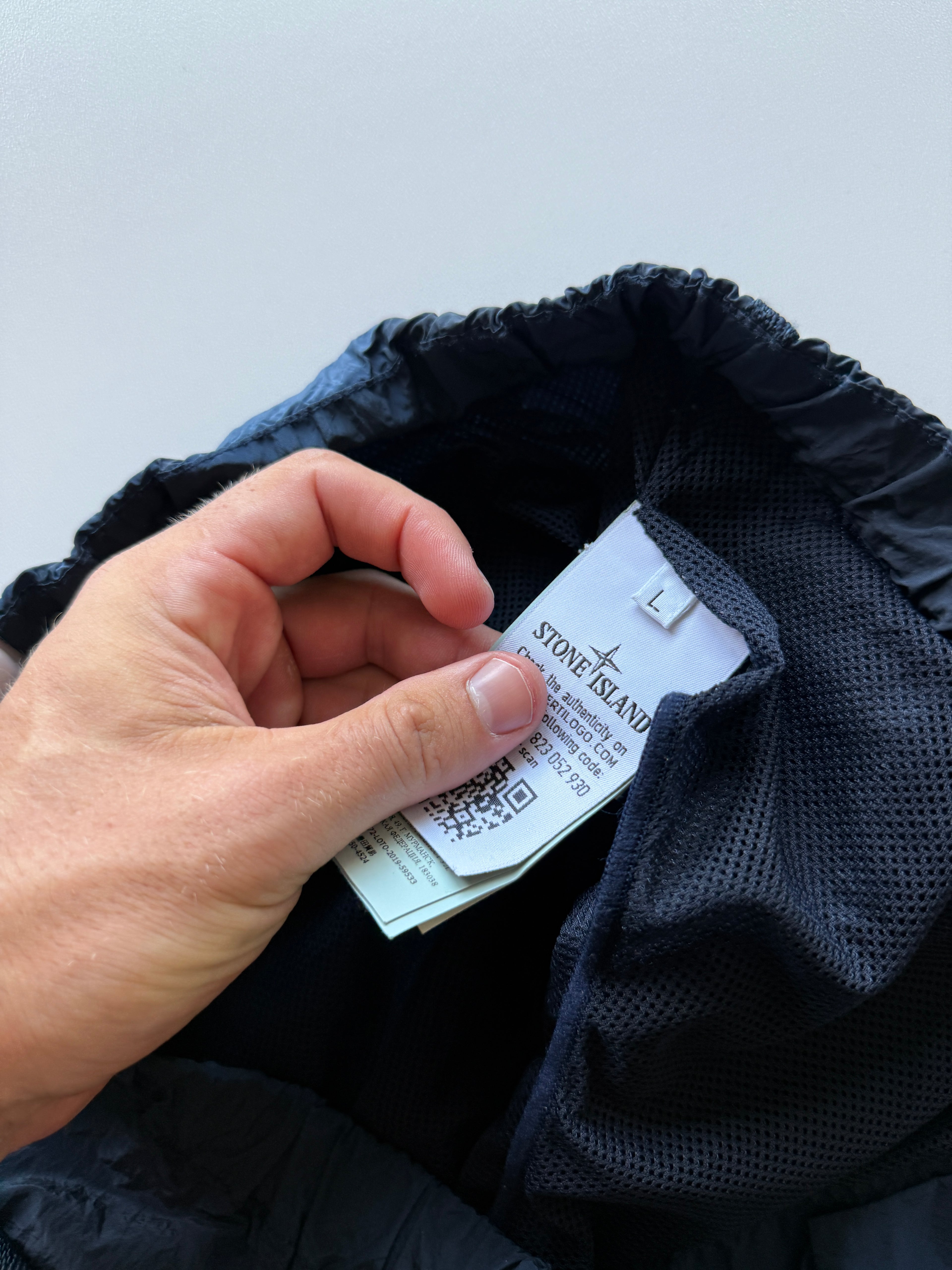 Stone Island Navy Nylon Swimshort