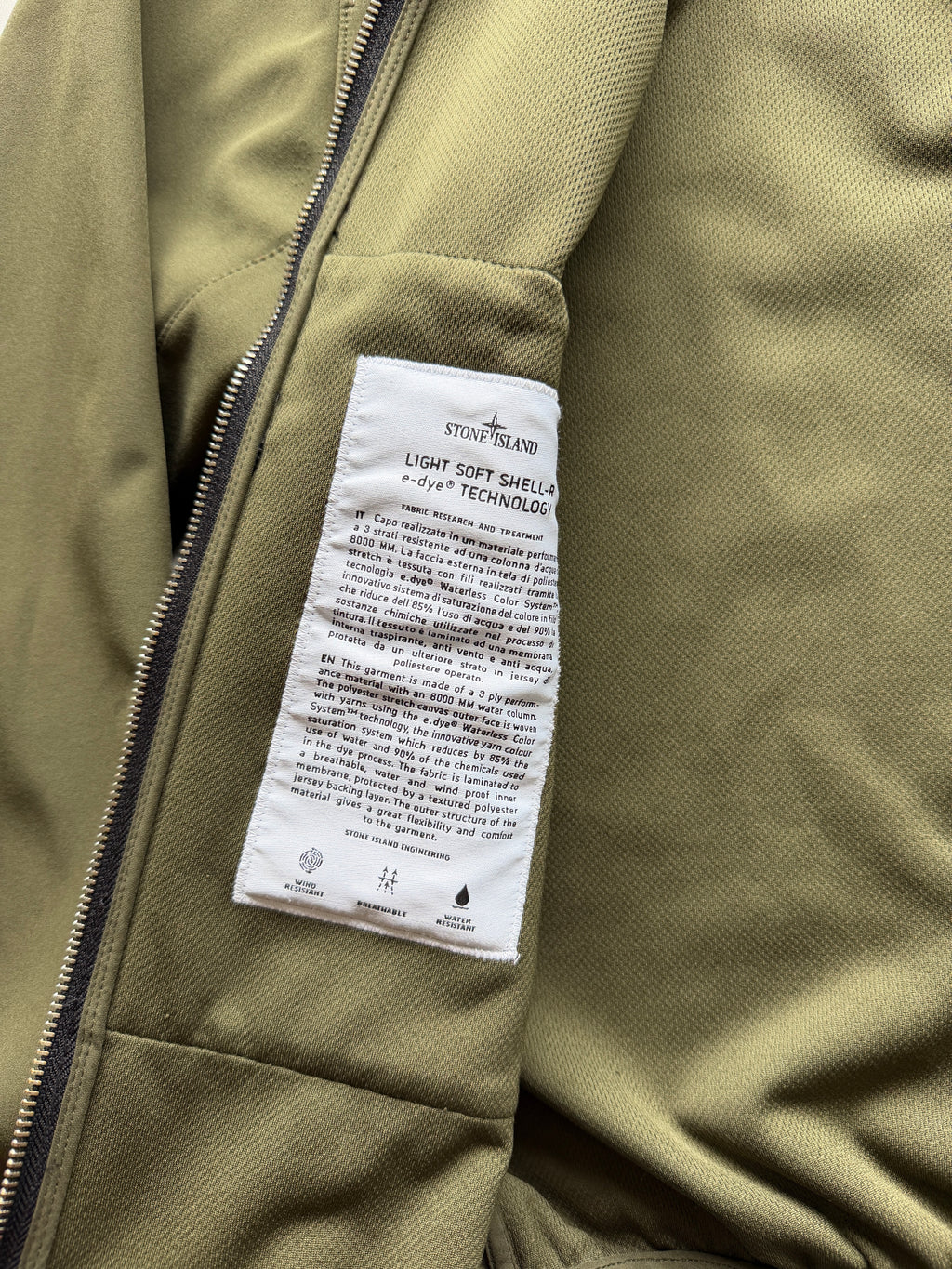 Stone Island Soft Shell Jacket Kaki