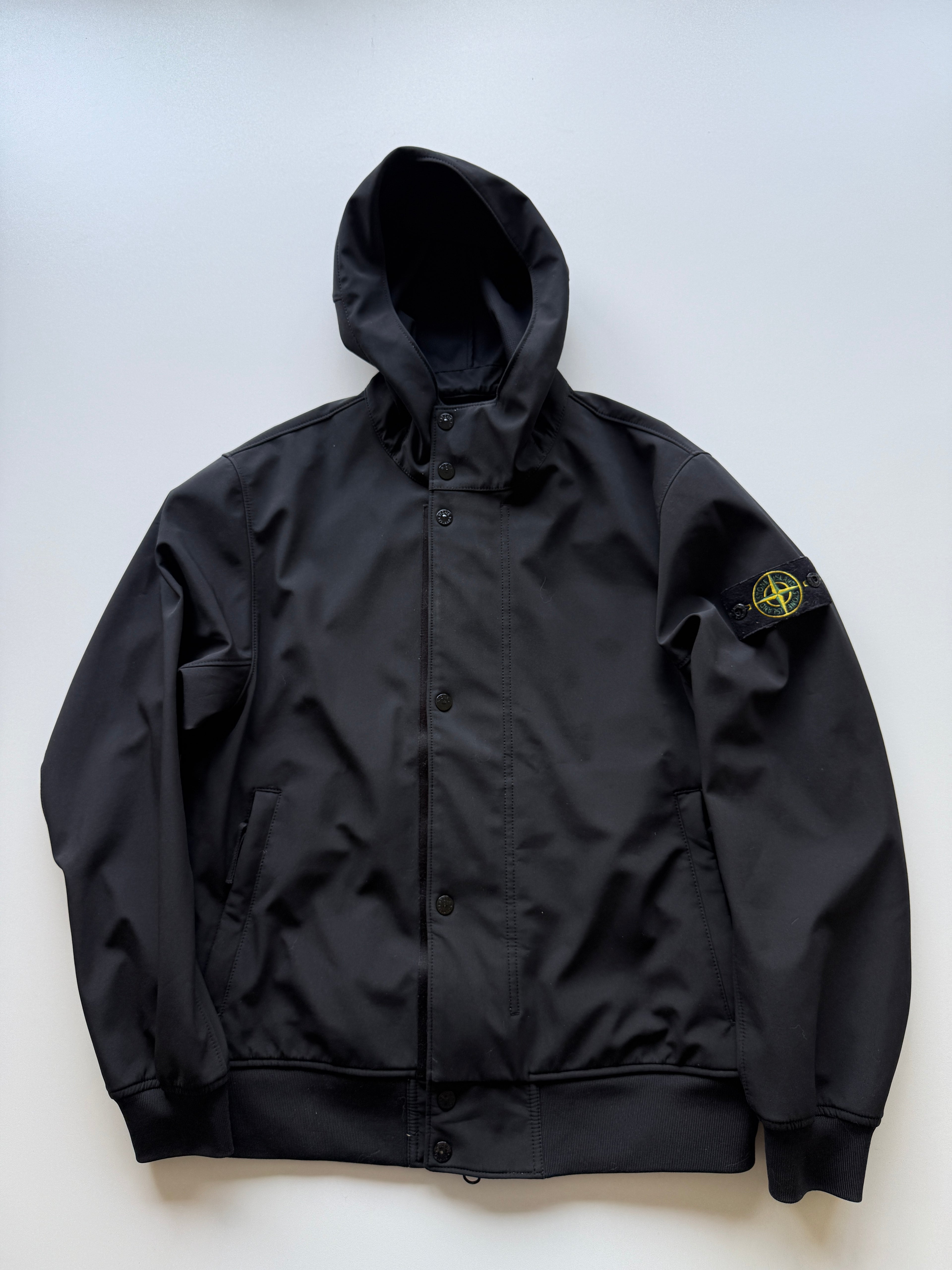 Stone Island Soft Shell Jacket Black