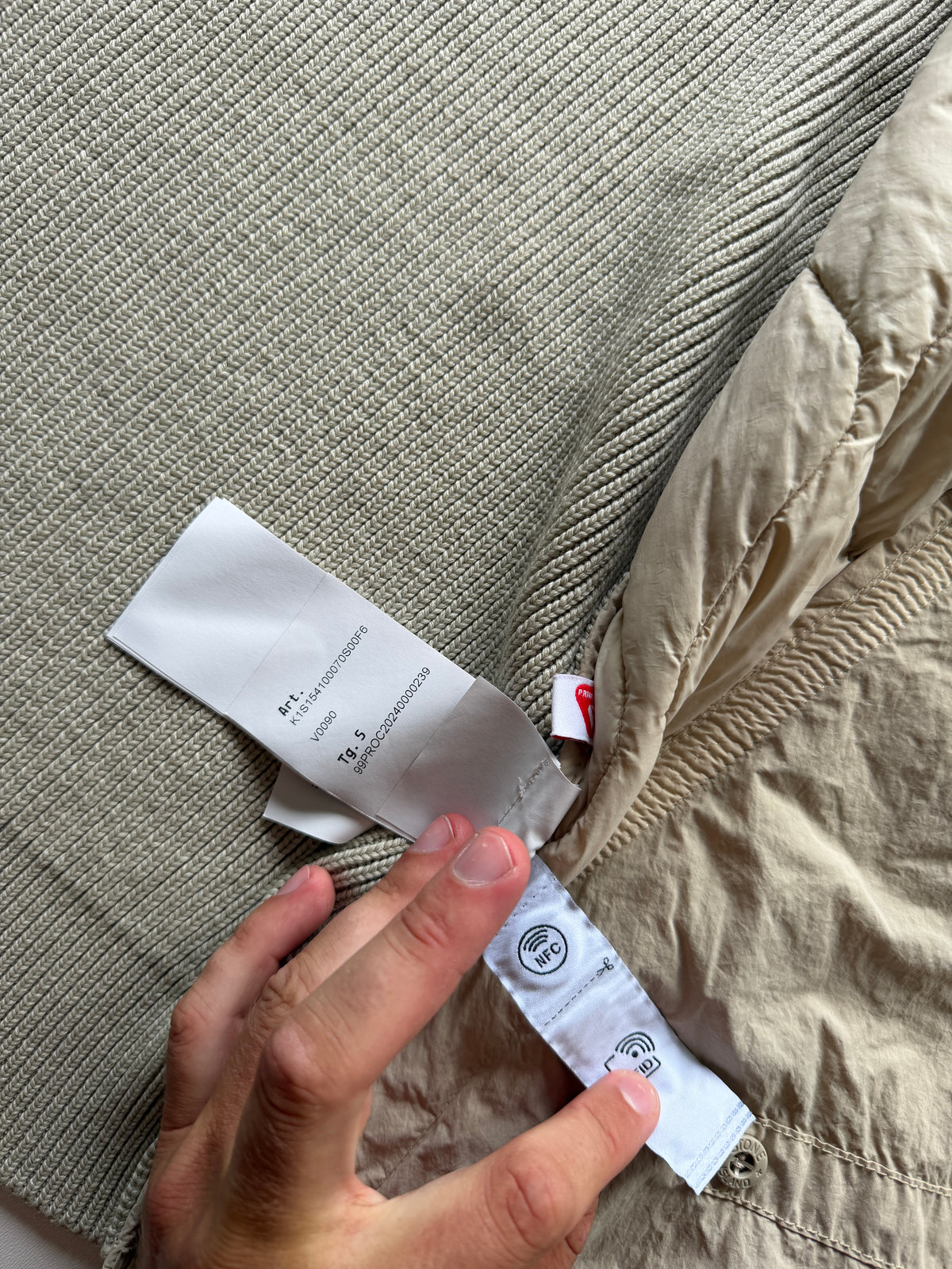 Stone Island Nylon Ghost Knit Jacket