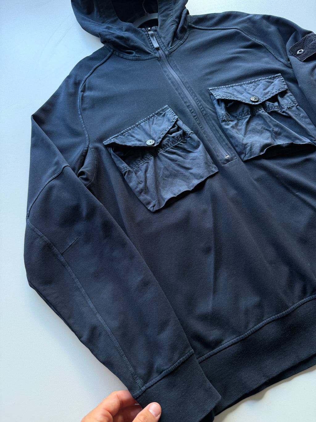 Stone Island Ghost Half Zip Hoodie