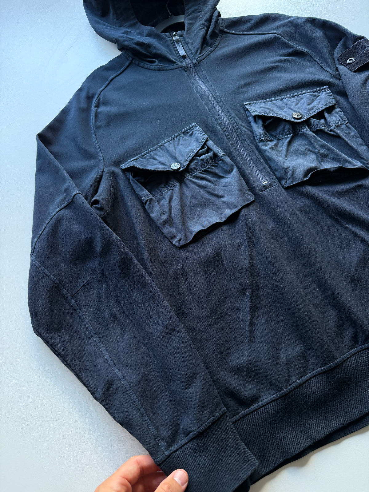 Stone Island Ghost Half Zip Hoodie