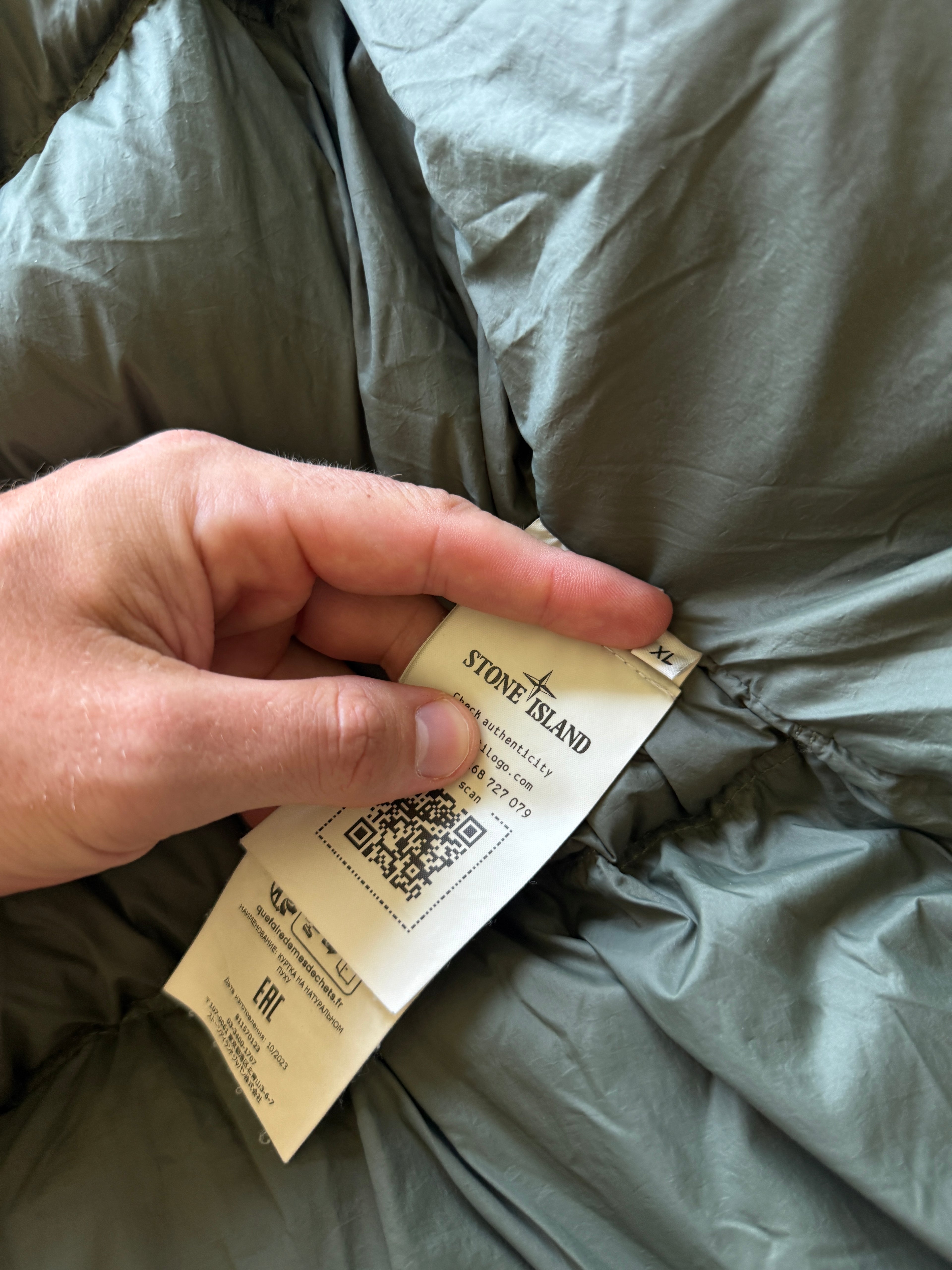 Stone Island Garment Dyed Jacket Green