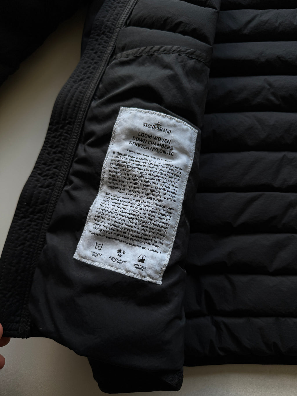 Stone Island Loom Woven Down Nylon Jacket