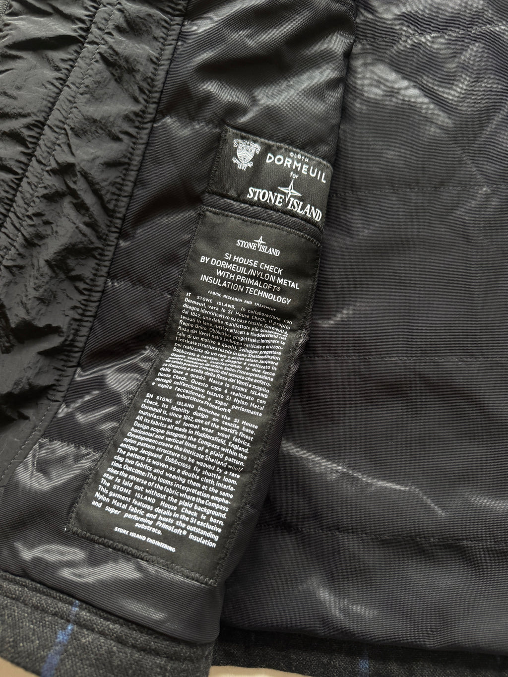 Stone Island x Dormeuil Primaloft jacket