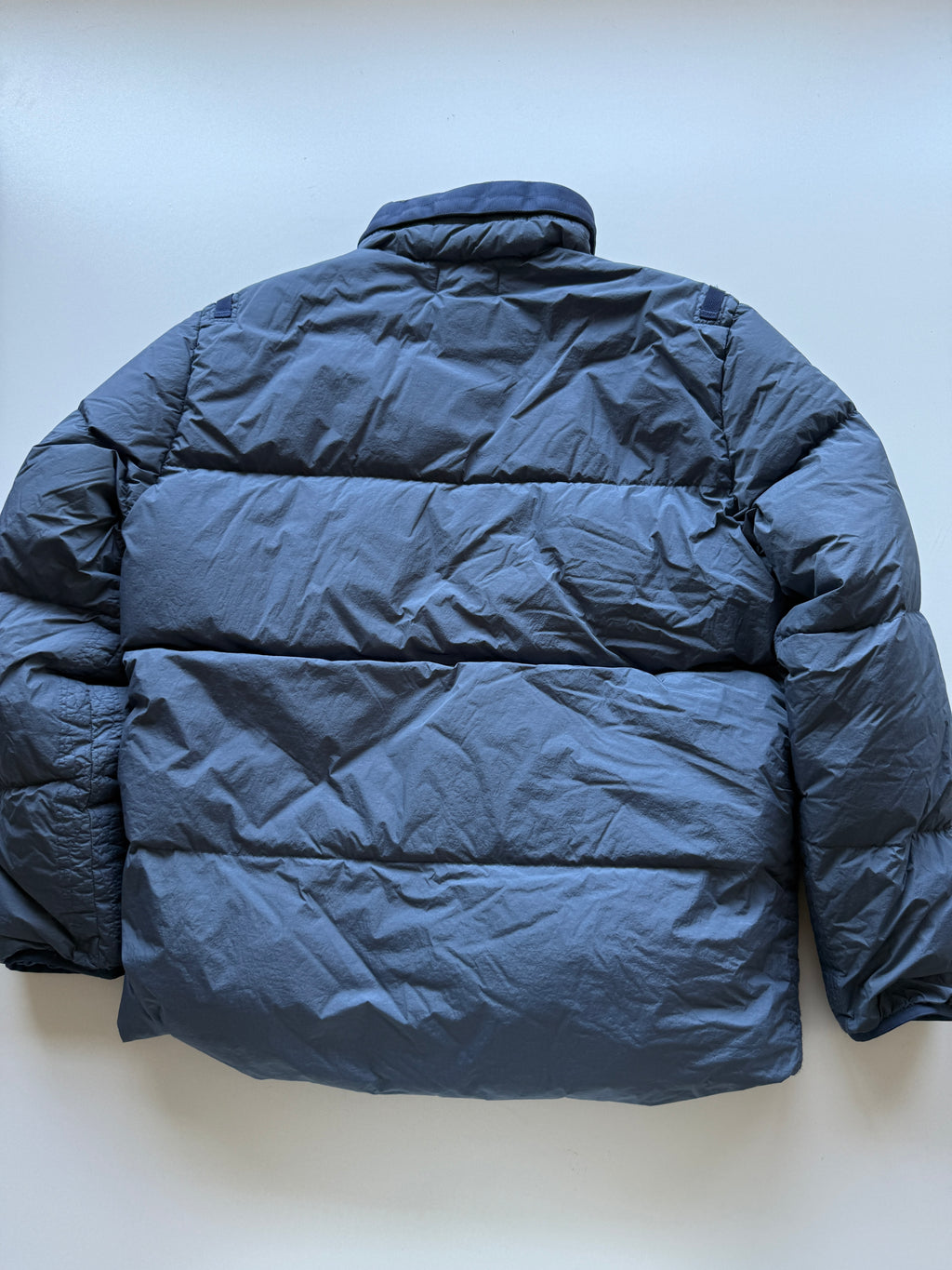 Stone Island Garment Dyed Down Jacket Blue