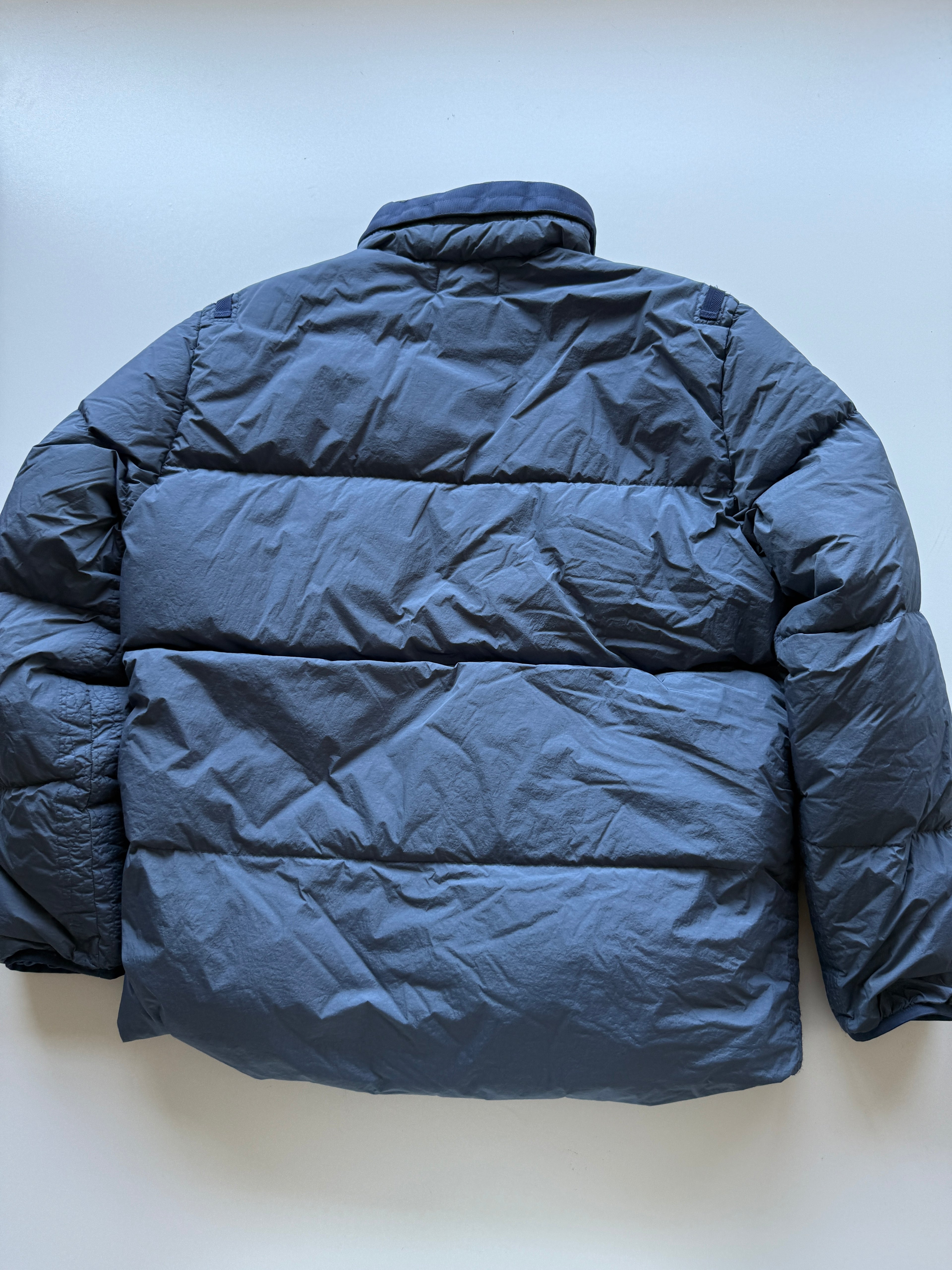 Stone Island Garment Dyed Down Jacket Blue