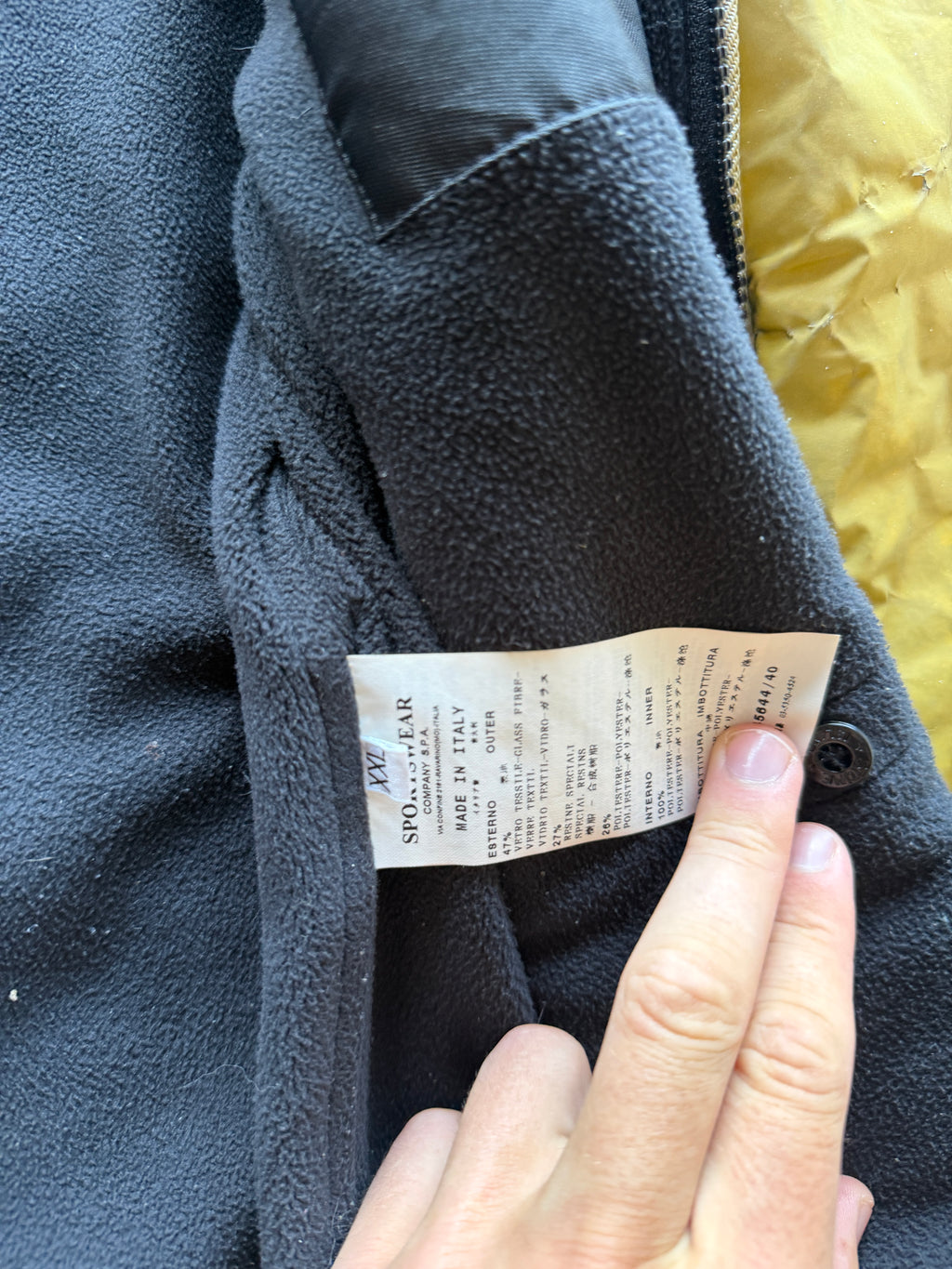Stone Island Liquid Reflective Jacket Yellow