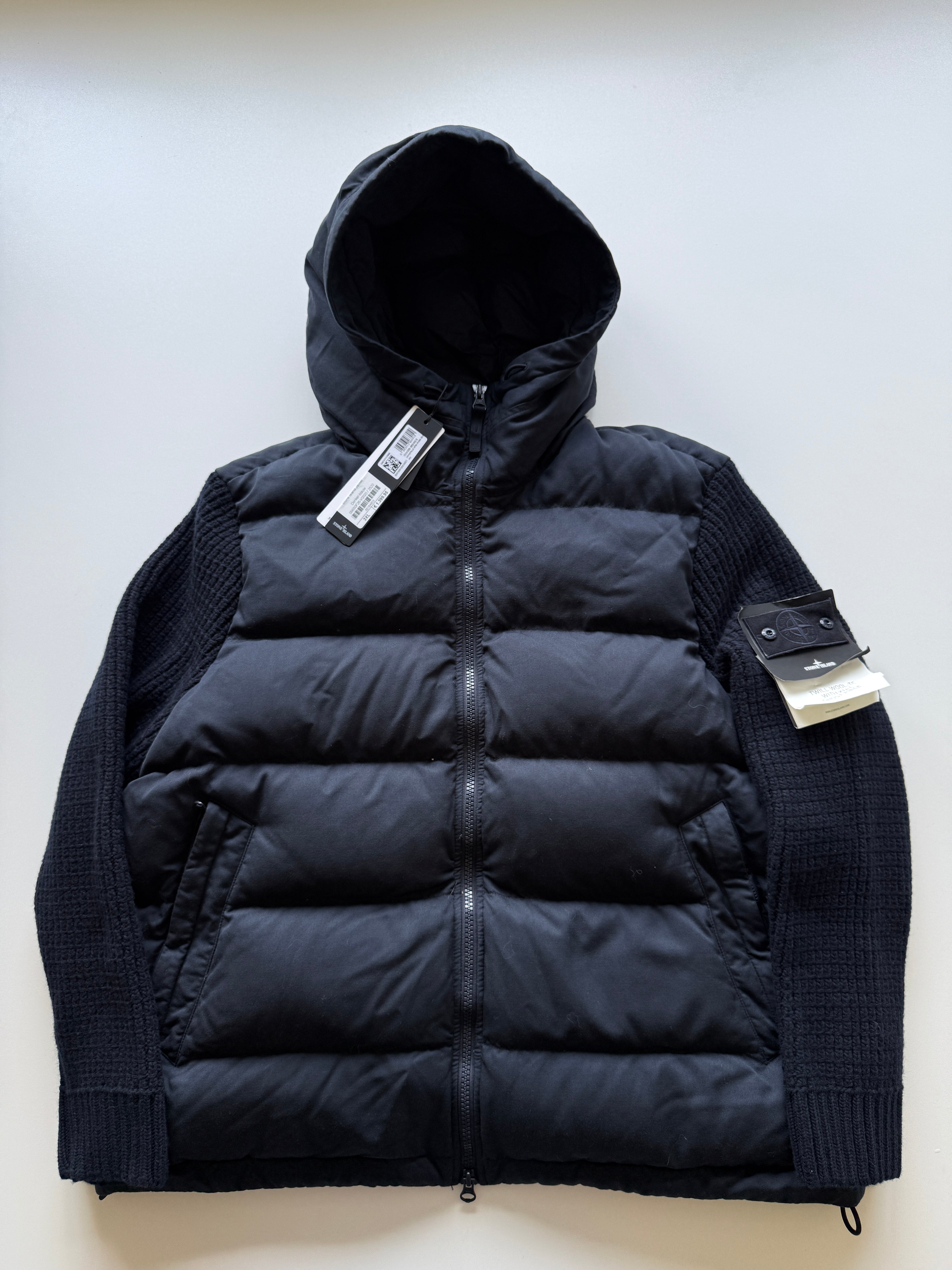 Stone Island Twill Wool Knit Ghost Piece Jacket