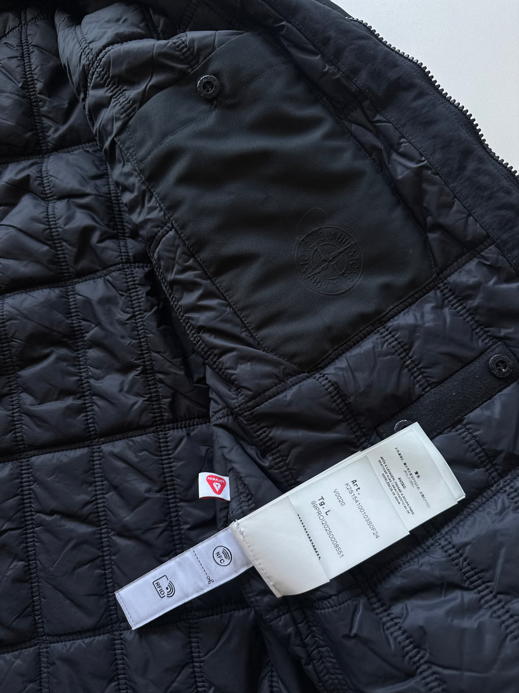 Stone Island Wool Nylon Flannel Ghost Piece Jacket