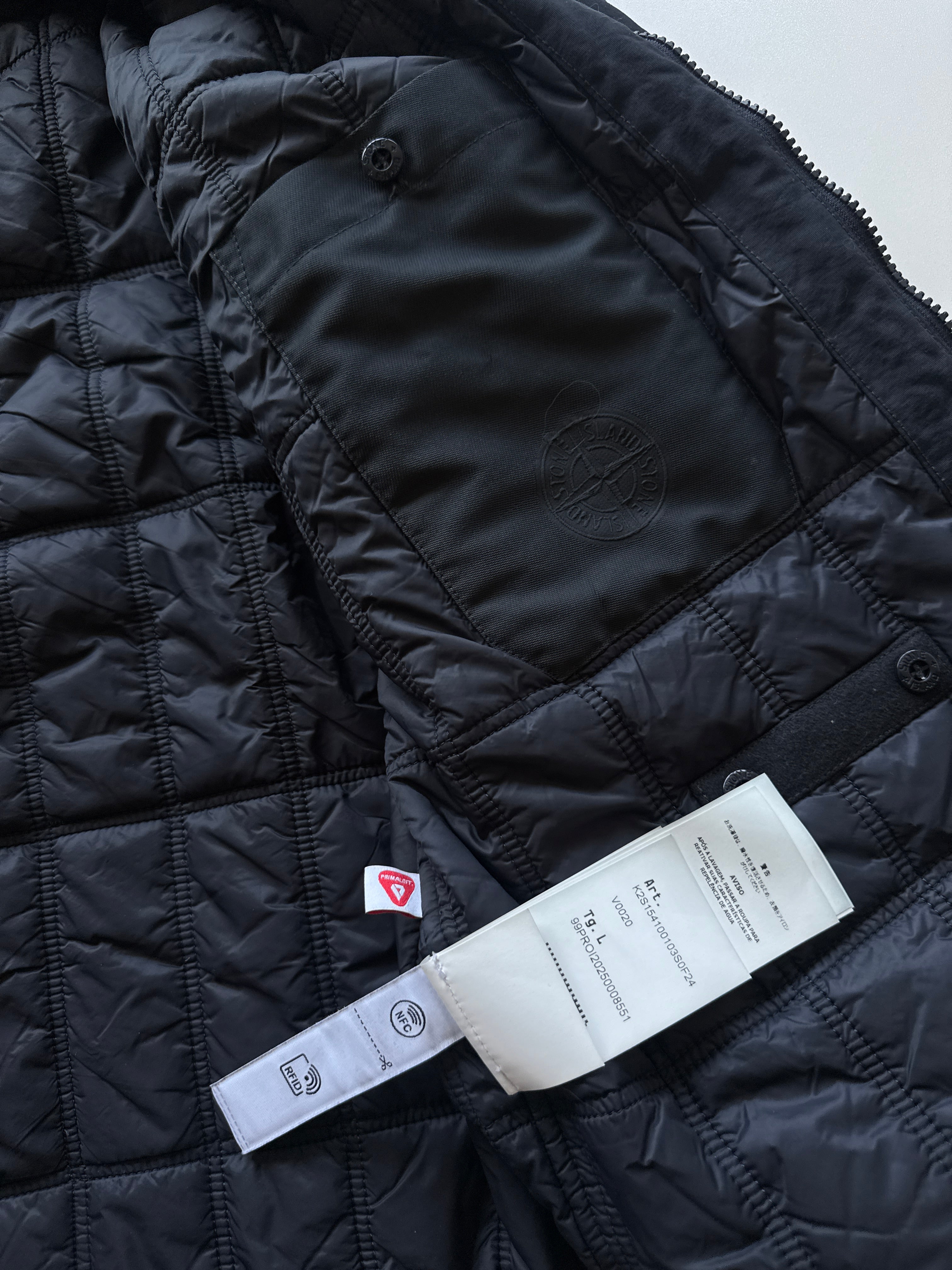 Stone Island Wool Nylon Flannel Ghost Piece Jacket